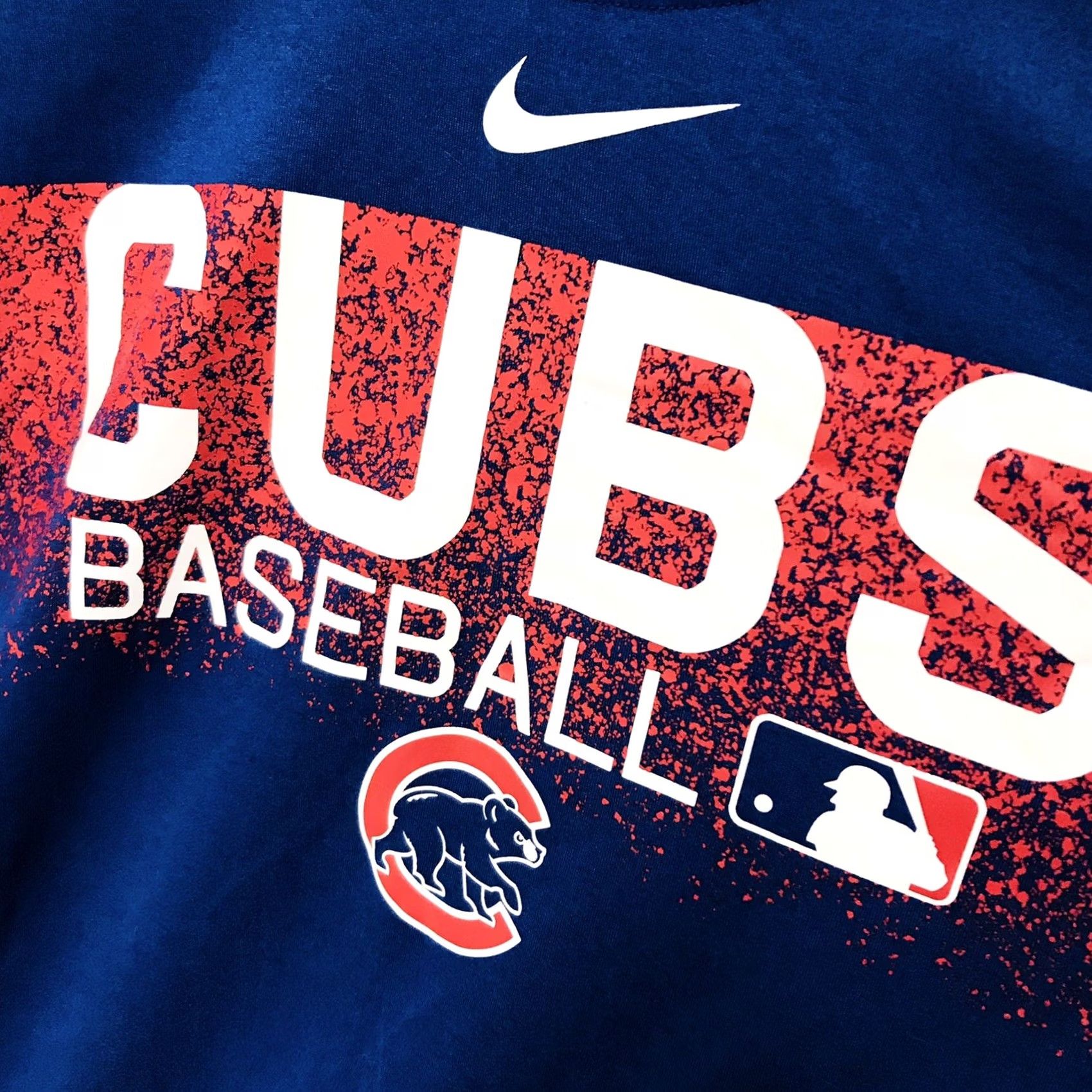 Nike Nike Dri-Fit Men Chicago Cubs MLB Short Sleeve T-Shirt XL Blue Graphic Athletic Cut Logo Size US XL / EU 56 / 4 - 3 Thumbnail