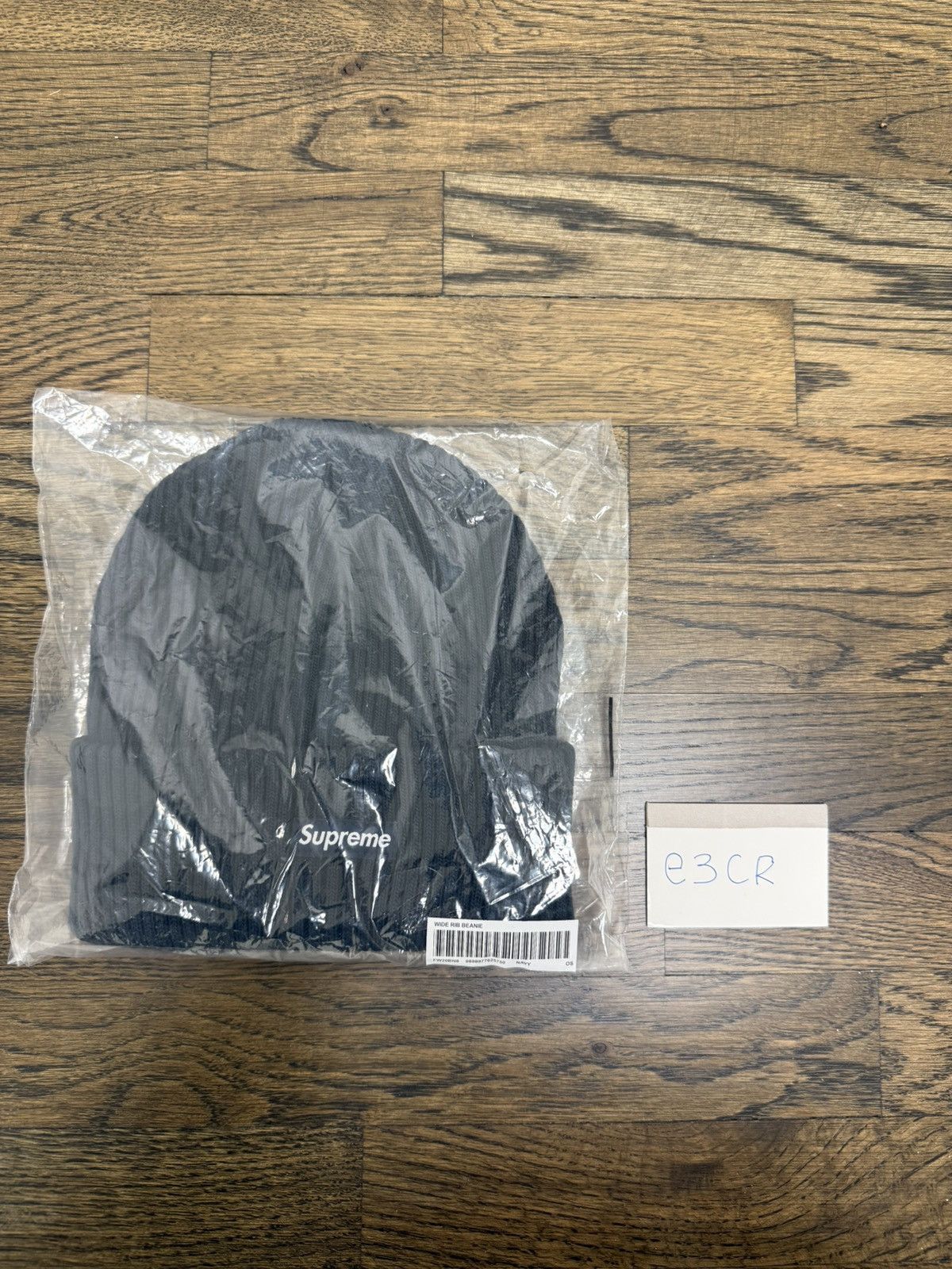 Supreme Supreme Wide Ribbed Beanie Navy Blue NWT FW20 Size ONE SIZE - 4 Thumbnail