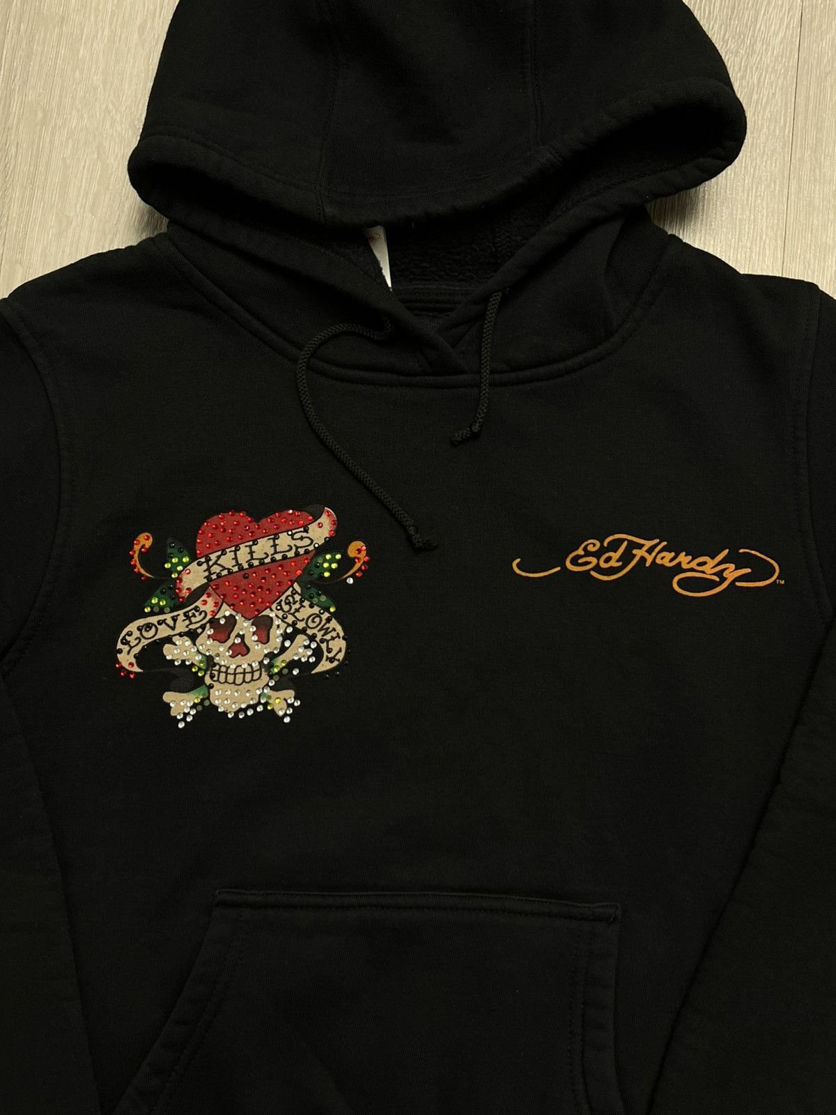 Christian Audigier × Ed Hardy Ed hardy cropped hoodie love kills Size M / US 6-8 / IT 42-44 - 3 Thumbnail
