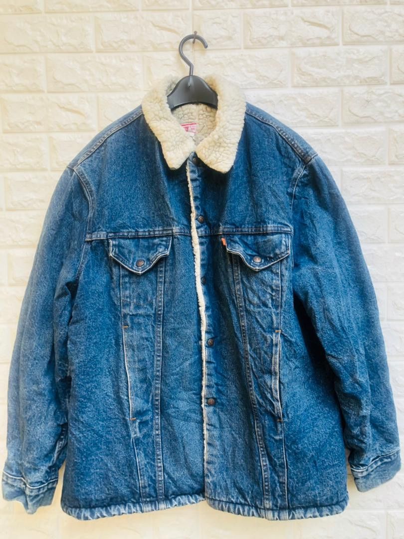 image of Levis Vintage Clothing x Vintage Levis 80's Orange Tab Japanese Designer Fashion Style in Dark Blue