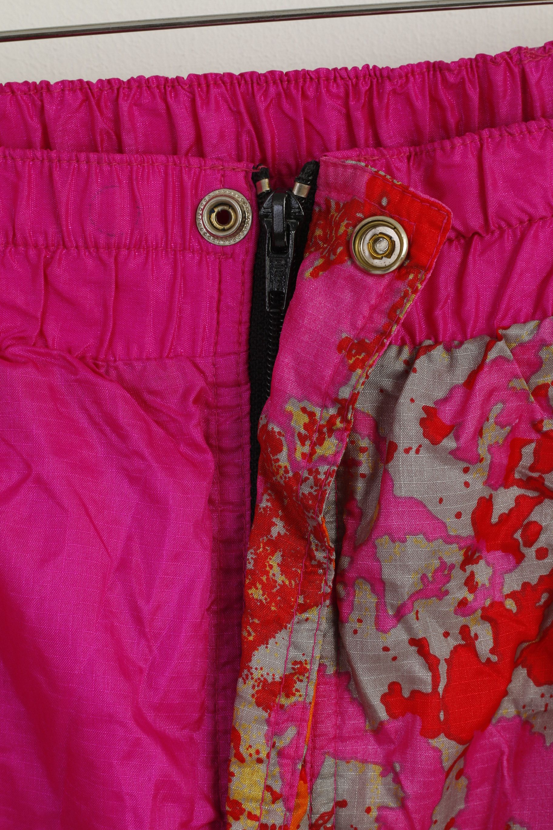 Vintage Vintage Women 164 Ski Trousers Pink Nylon Waterproof 8859 Size 24" / US 00 / IT 34 - 3 Thumbnail