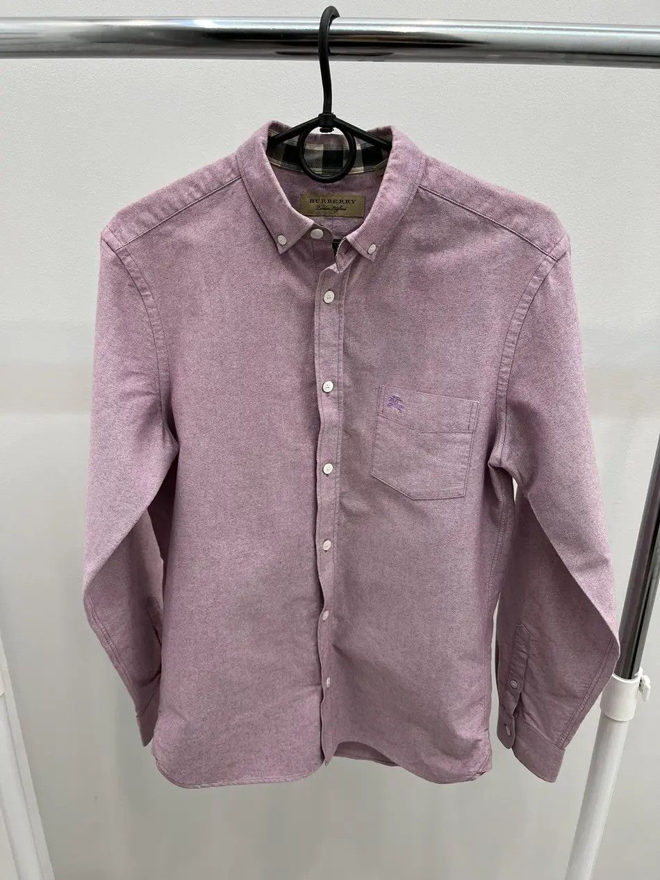 Burberry Burberry London England Logo Embroidered Cotton Shirt Size US S / EU 44-46 / 1 - 1 Thumbnail