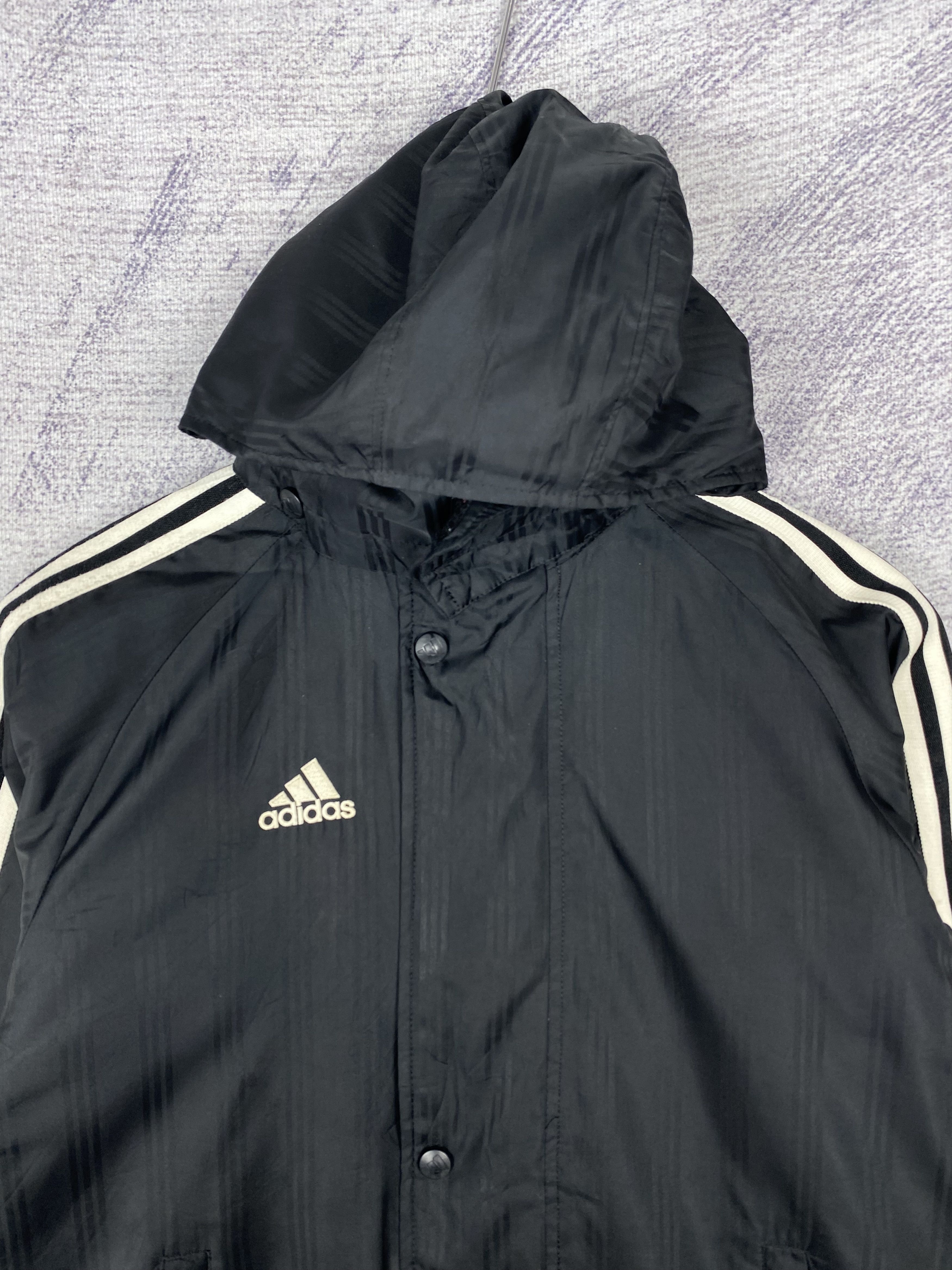 Adidas Vintage Adidas Sherpa Lining Hoodie Long Jacket Size US S / EU 44-46 / 1 - 2 Thumbnail