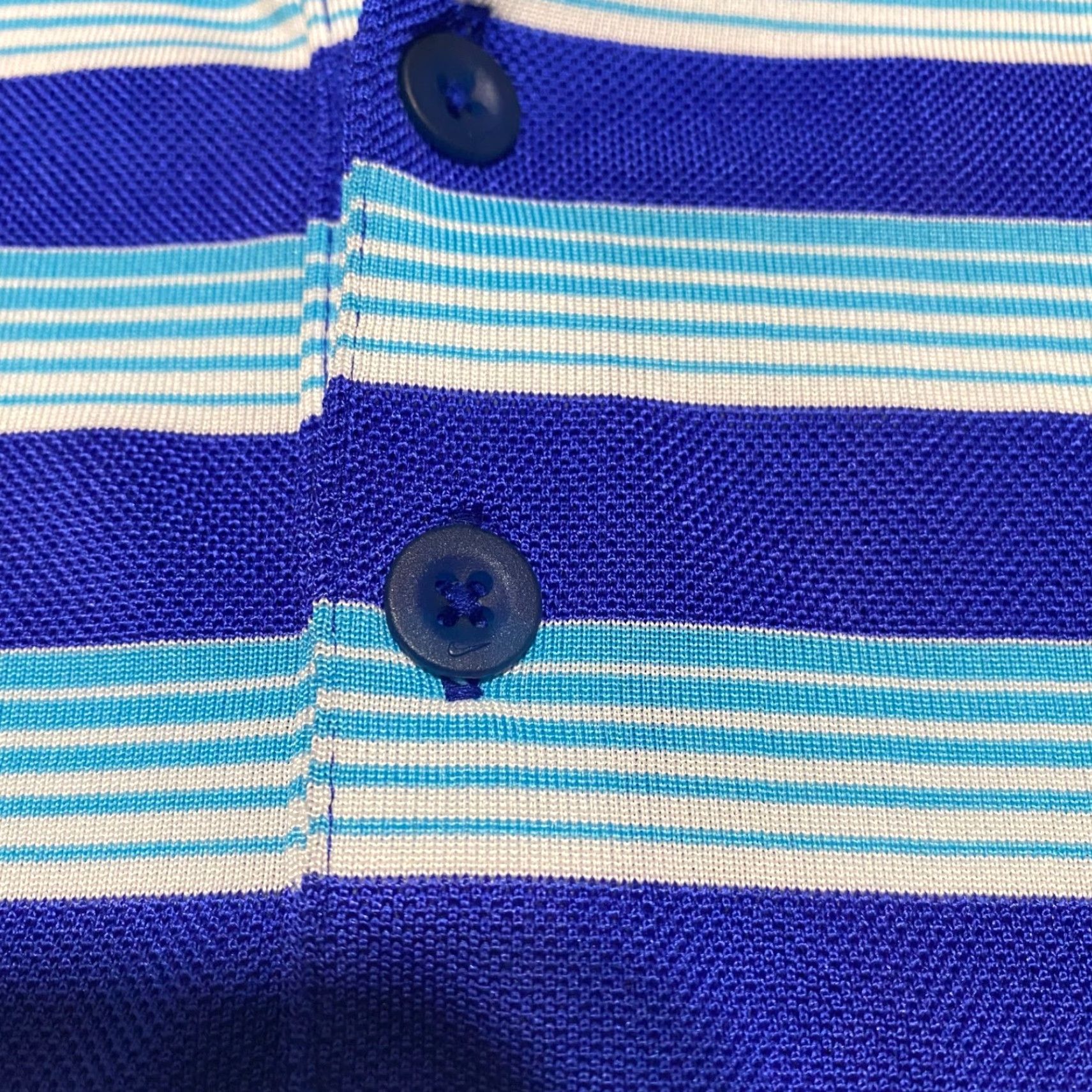 Nike Nike Golf Polo Shirt Men XL Dri-Fit Striped Blue Short Sleeve Athletic Size US XL / EU 56 / 4 - 4 Thumbnail
