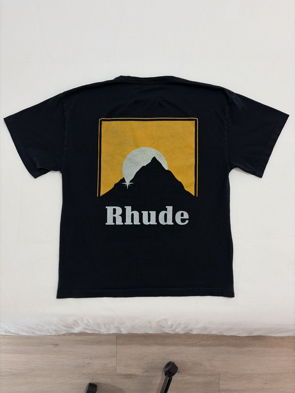 Rhude Rhude Yellow Moonlight Logo Tee Size US M / EU 48-50 / 2 - 1 Thumbnail