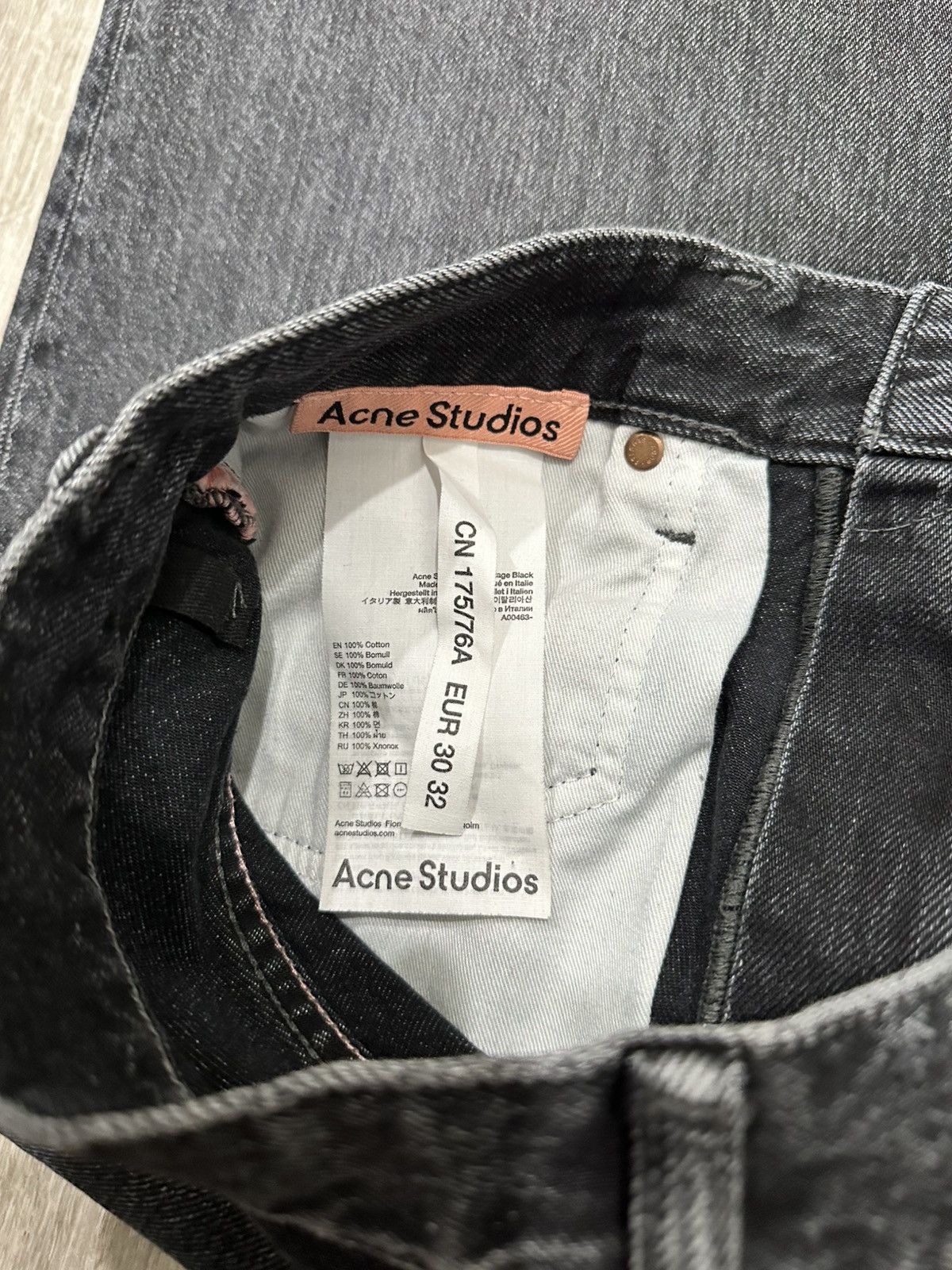 Acne Studios Acne Studios 2022 Vintage Black Denim Size US 30 / EU 46 - 6 Thumbnail