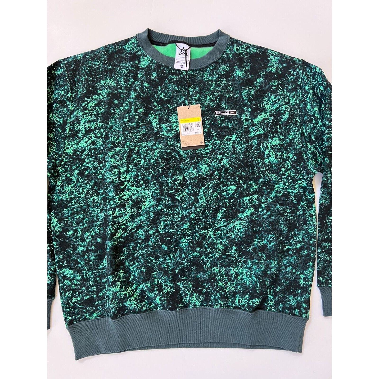 Nike ACG Therma FIT Tuff Fleece Crew Spring Green Unisex S