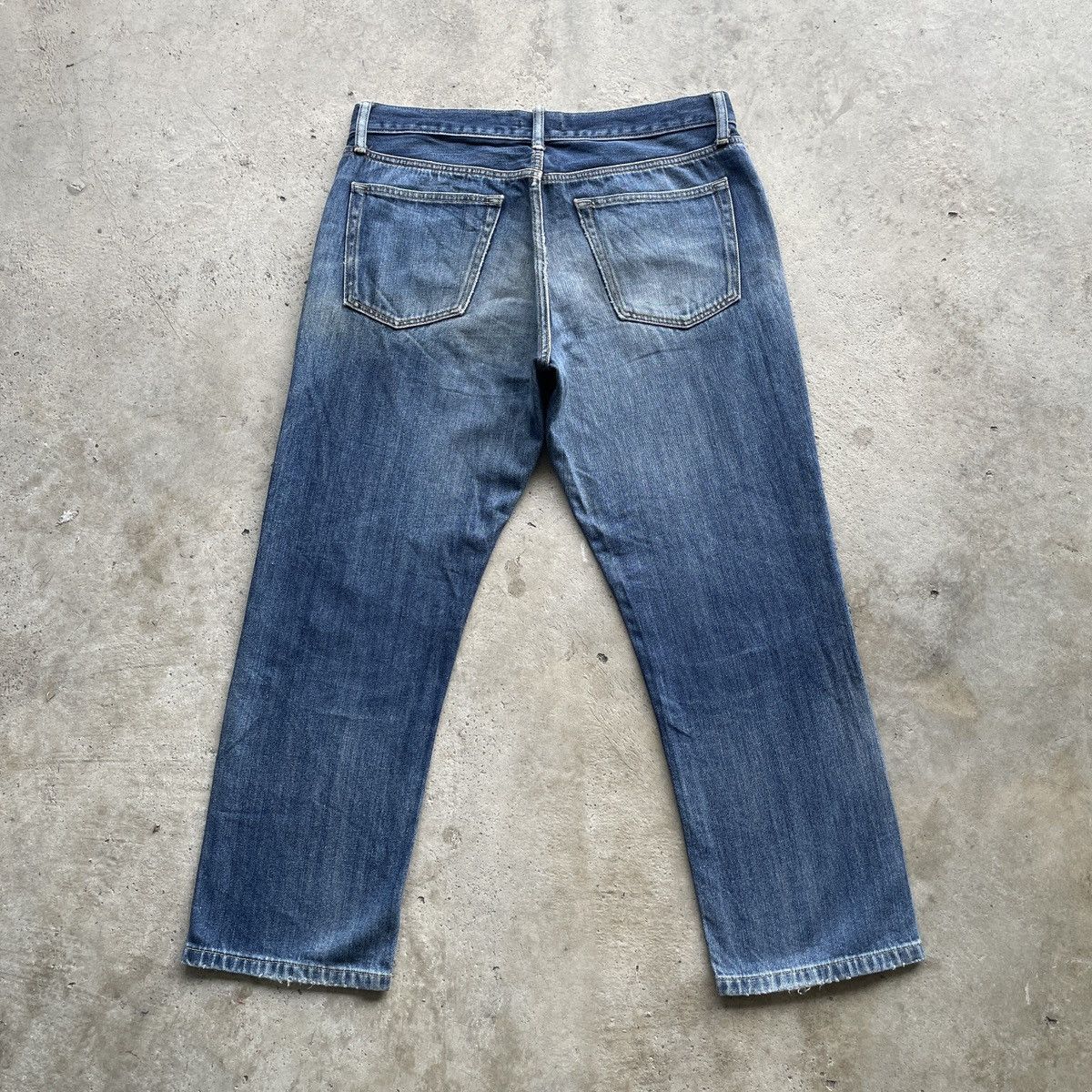 Japanese Brand Vintage Japanese Brand Jeans Faded Denim Pants W35x27 Size US 35 - 10 Thumbnail