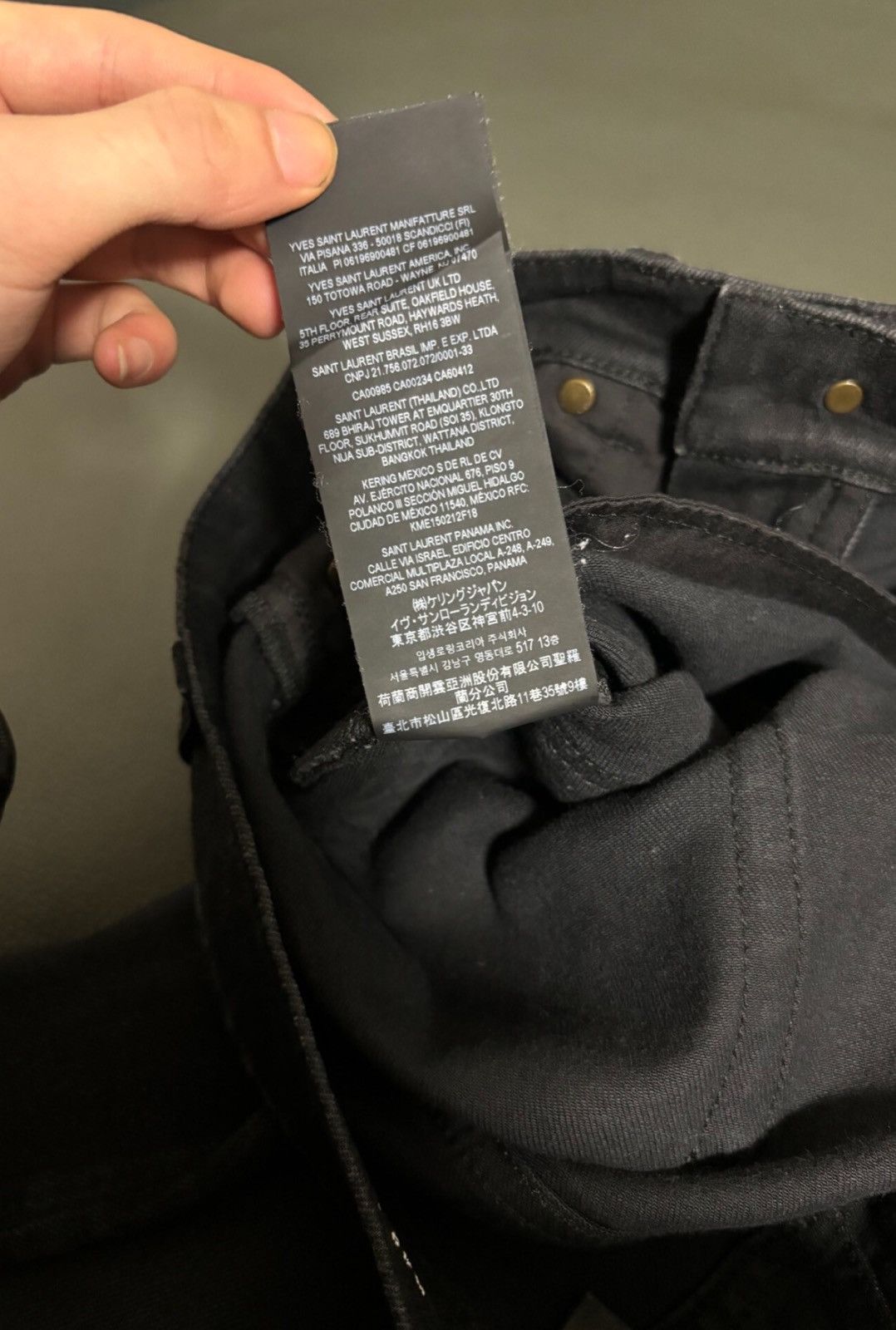 Saint Laurent Paris Saint Laurent SLP 2022FW Black Gray Distressed Basic Jeans Size US 32 / EU 48 - 8 Thumbnail