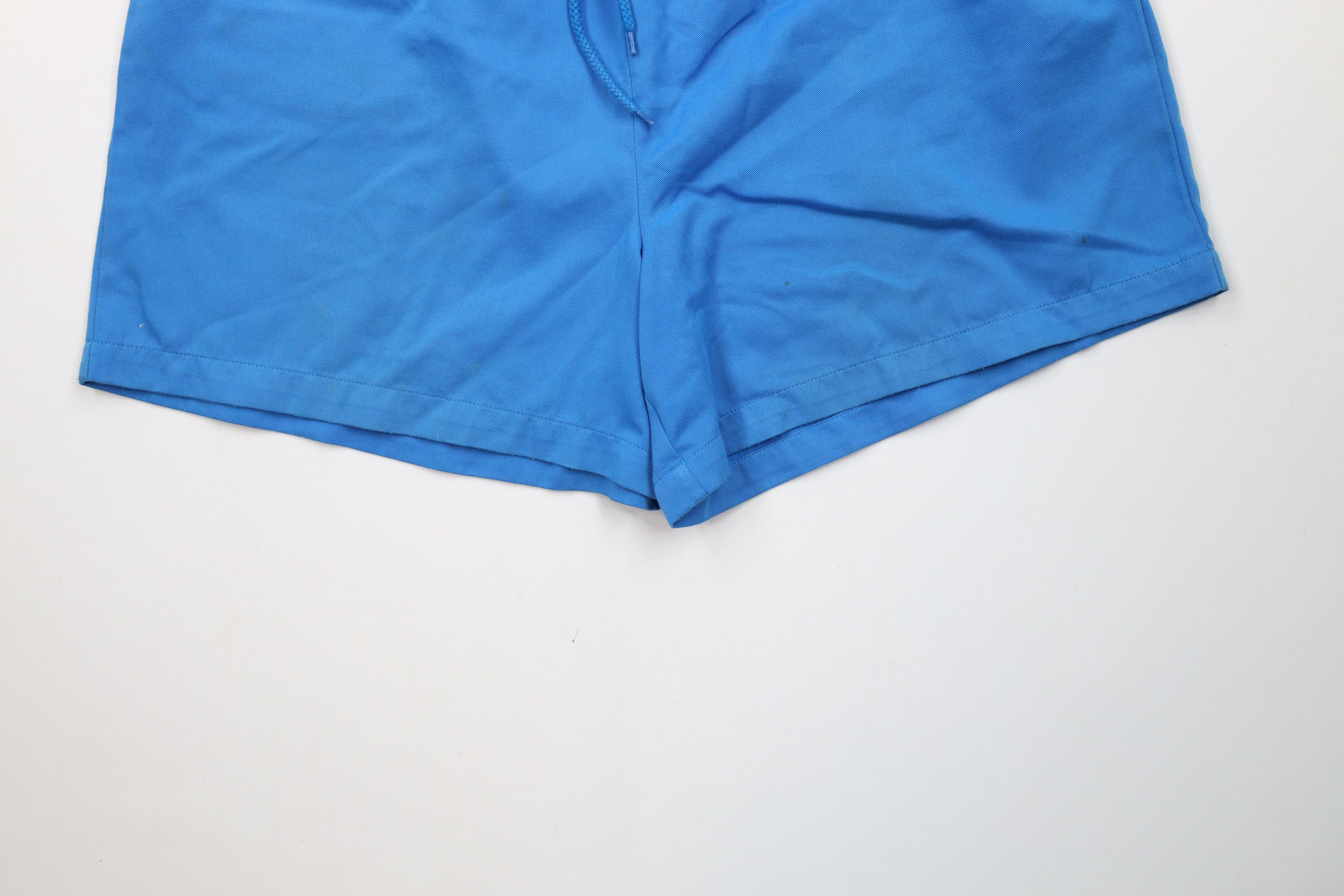 Vintage Vintage 90s Streetwear Blank Above Knee Shorts Blue Cotton Size US 36 / EU 52 - 4 Thumbnail