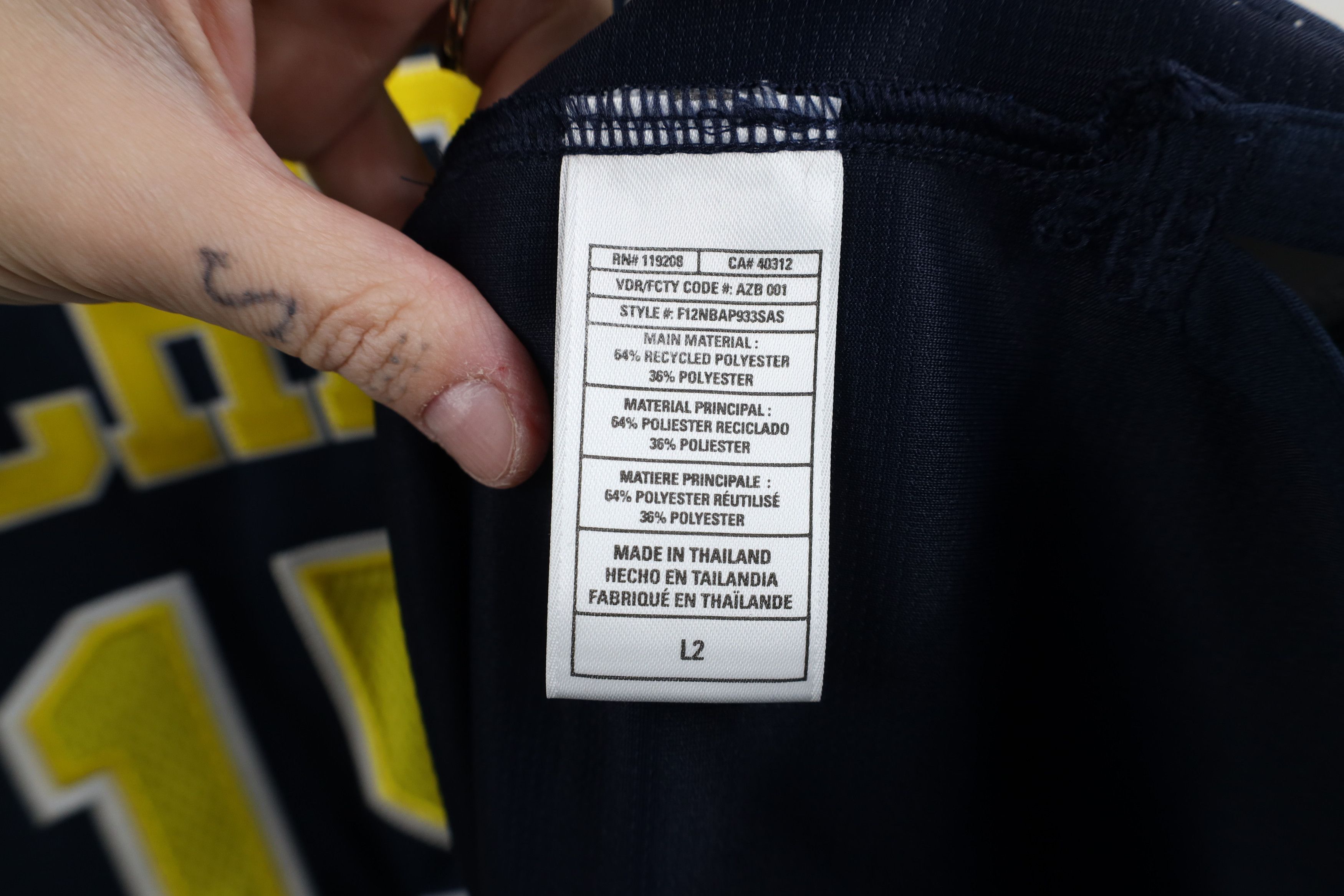 Adidas New Sample Adidas University of Michigan Basketball Jersey Size US L / EU 52-54 / 3 - 9 Thumbnail