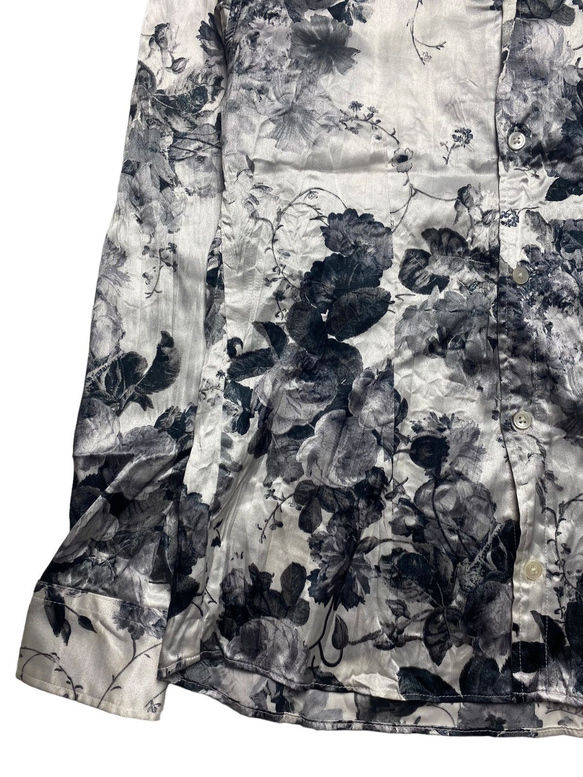 Japanese Brand 2000s Tornado Mart - Romantic Rose Shiny Button Shirt Size US M / EU 48-50 / 2 - 4 Thumbnail