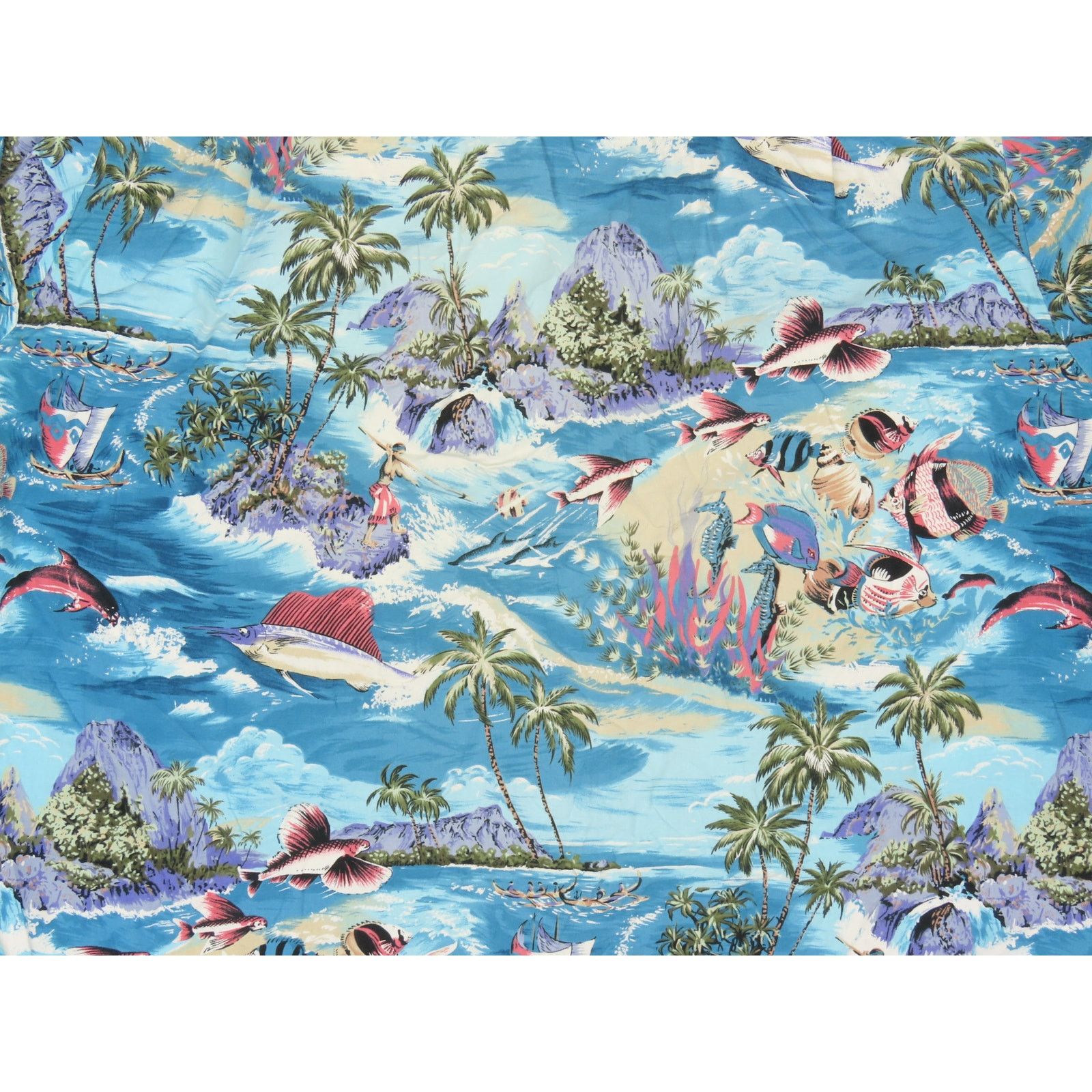 Other Vintage RJC Compaq Scene Spear Fishing Fish Hawaiian Shirt Size US XL / EU 56 / 4 - 4 Thumbnail
