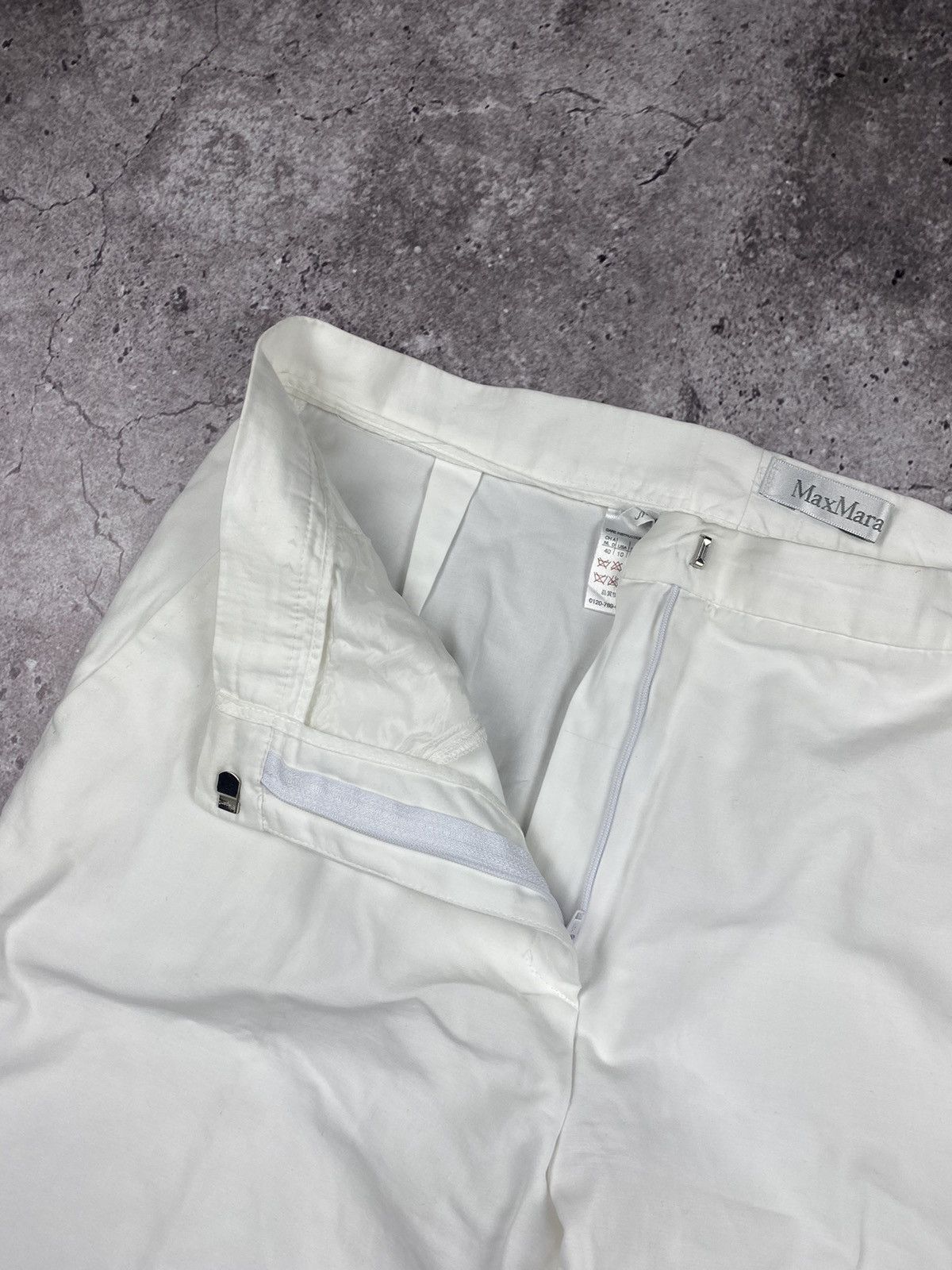 Max Mara × Vintage Vintage MaxMara Lilac Relaxed Fit Wide Leg Pants Size 32" / US 10 / IT 46 - 4 Thumbnail
