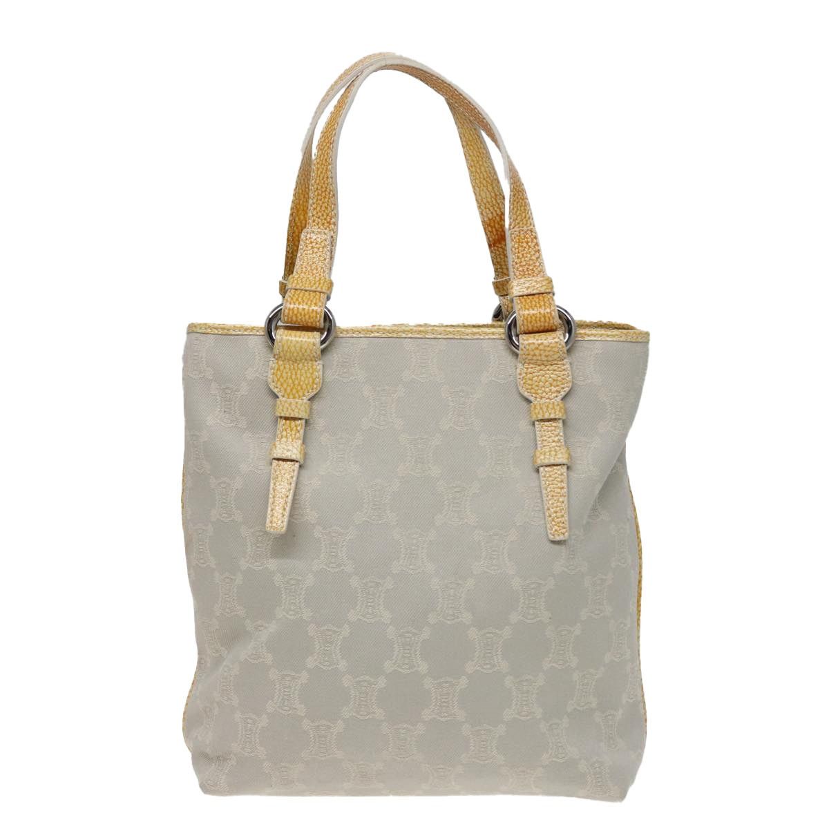 Celine CELINE Macadam Canvas Tote Bag Yellow Light Blue Size ONE SIZE - 2 Thumbnail