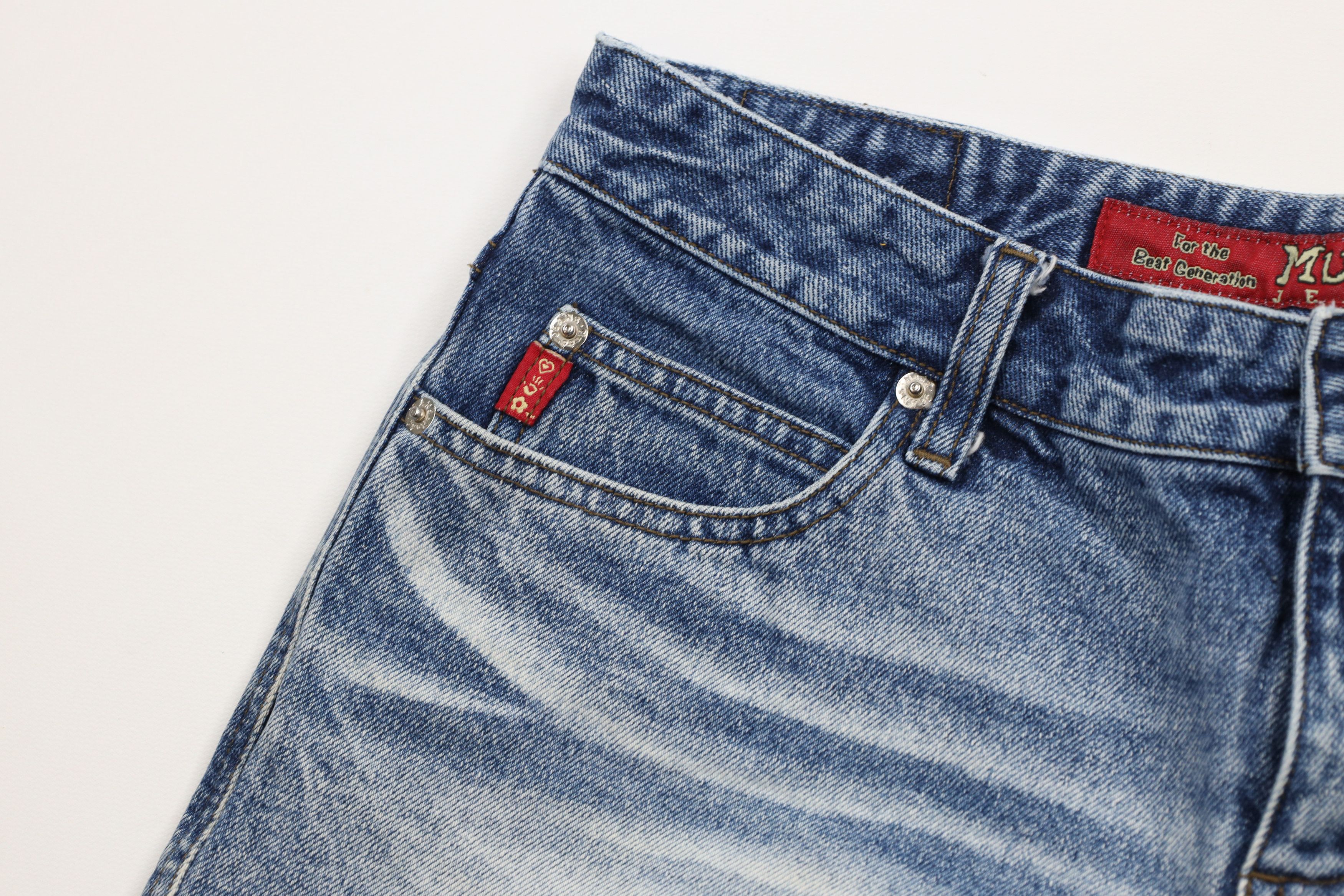 Vintage Vintage Y2K Mudd Jeans Denim Jean Shorts Jorts Blue Size 32" / US 10 / IT 46 - 4 Thumbnail