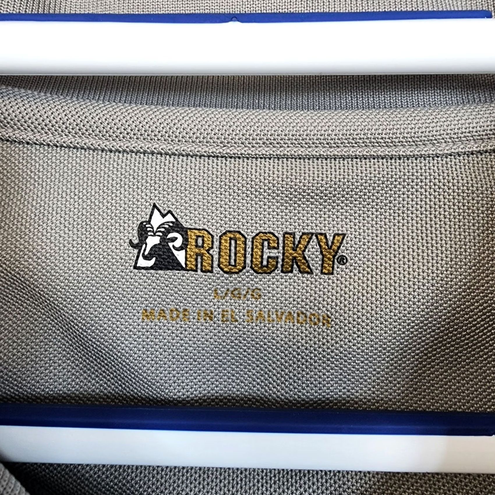 Vintage VINTAGE? Rocky Boots Polo Shirt Mens Large Grey Short Sleeve Logo NEW Size US L / EU 52-54 / 3 - 3 Thumbnail