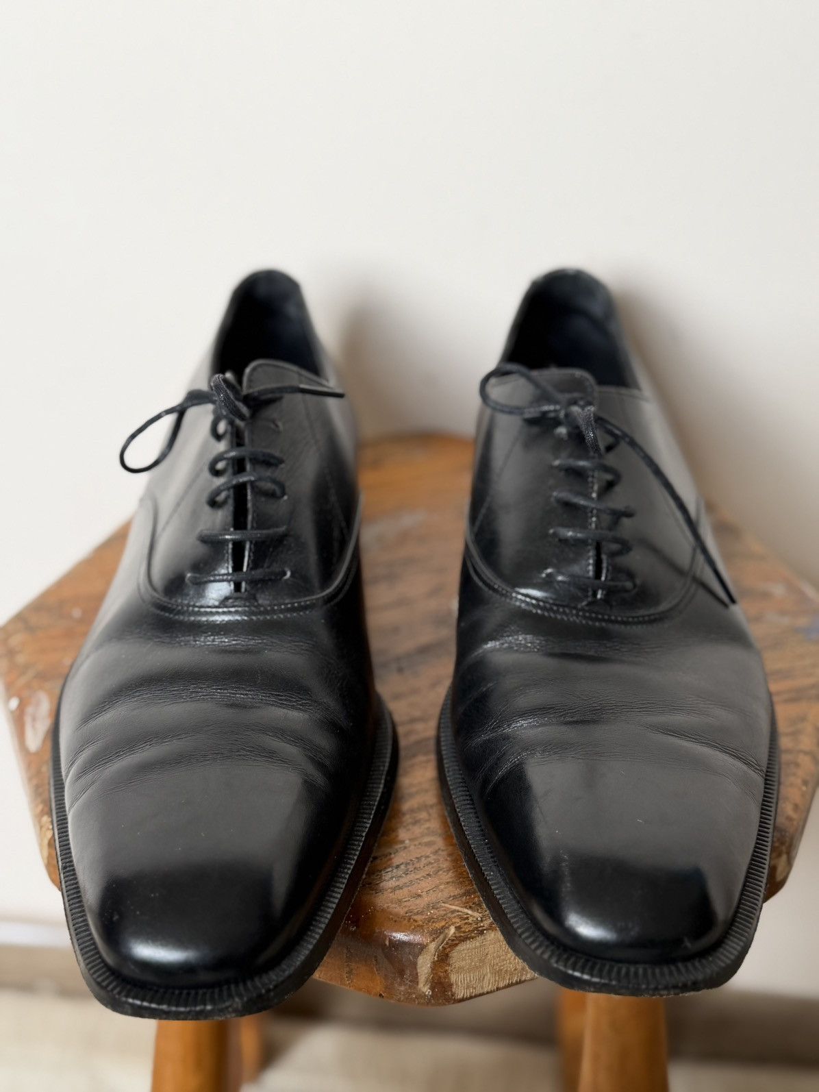 Yves Saint Laurent YvesSaintLaurent Black Leather Guidi vibe shoes sneakers Size US 10 / EU 43 - 8 Thumbnail