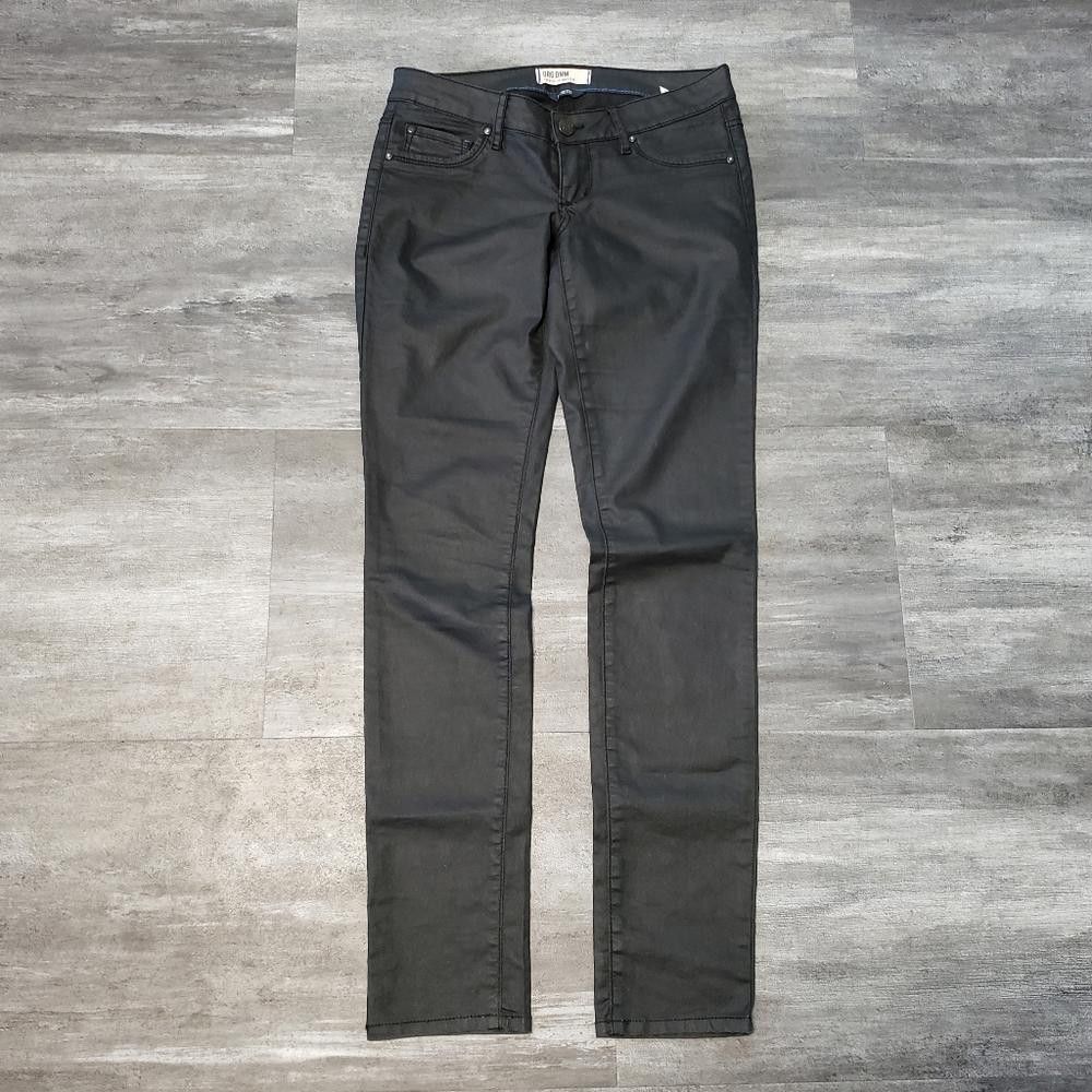 Designer Black Matte Garage Skinny Denim Pant Size 30" / US 8 / IT 44 - 1 Thumbnail