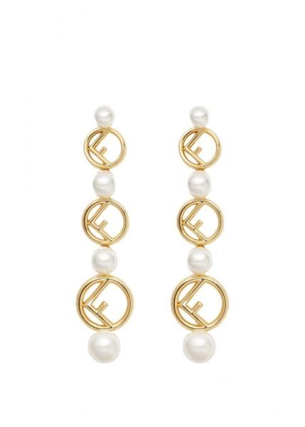 Fendi o1loc1c0824 Size: OS / Earrings in Golden Size ONE SIZE - 1 Preview
