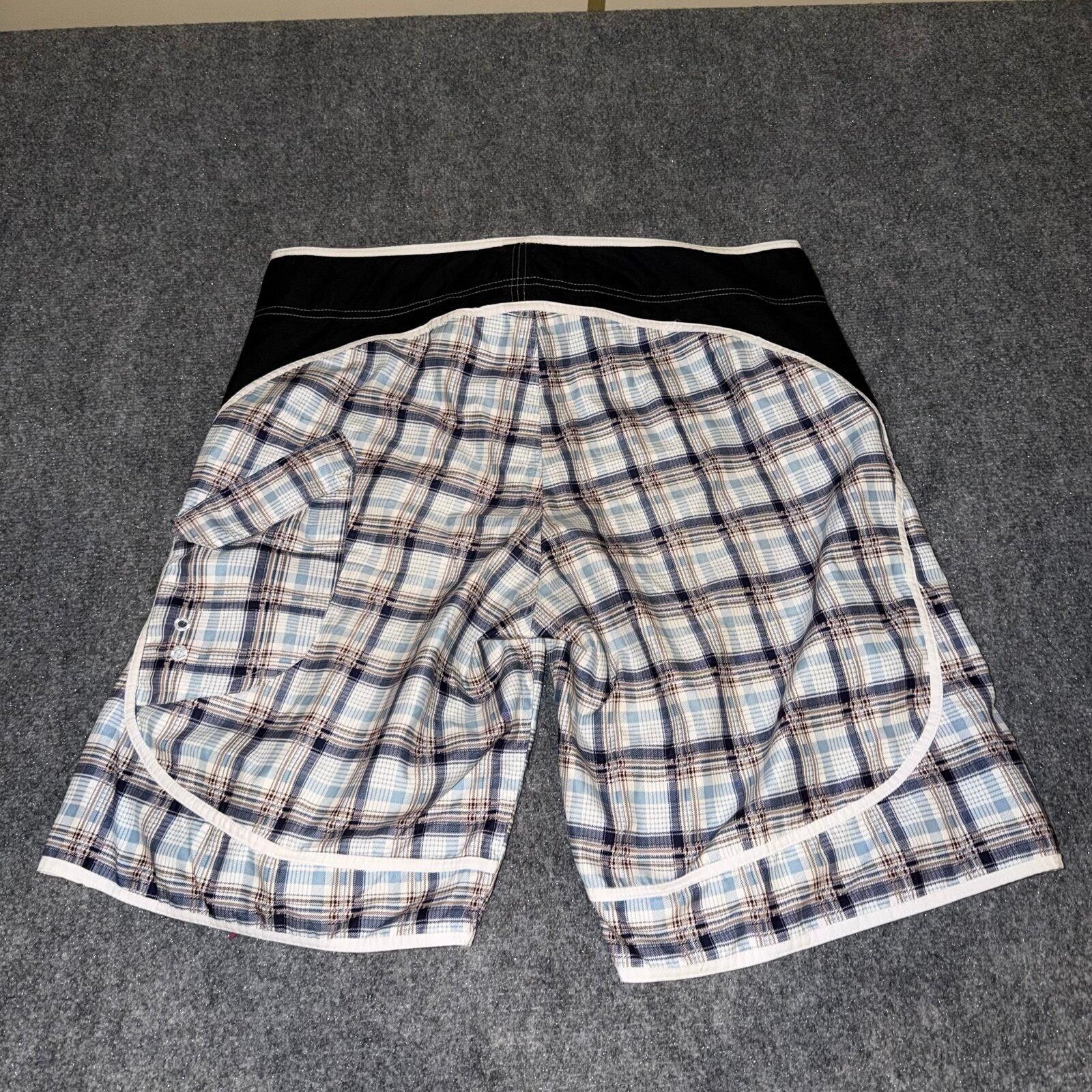 Billabong Billabong Grail Baby Blue Plaid Board Shorts Mens 40 2XL Size US 40 / EU 56 - 4 Thumbnail