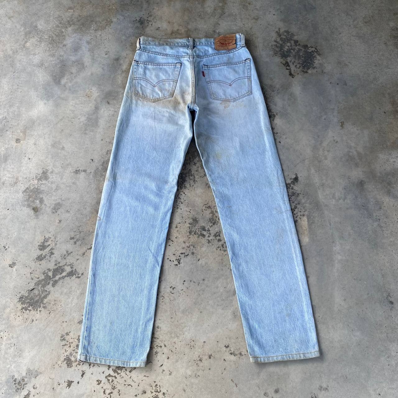 Levi's Vintage Clothing W28" VINTAGE LEVIS 503 YEAR 1989 LIGHTWASH DIRTY GRUNGE JEAN Size US 28 / EU 44 - 10 Thumbnail