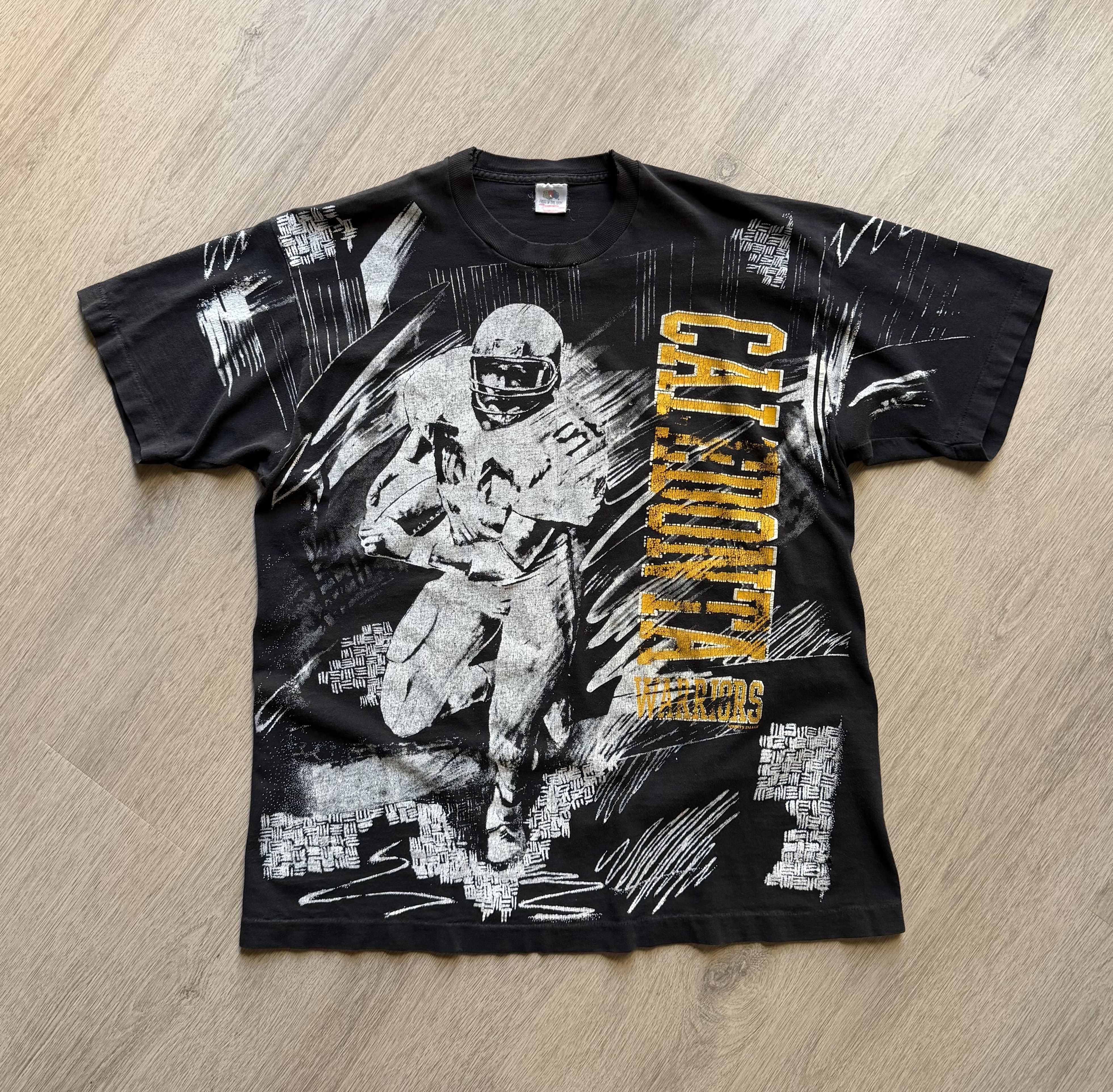 NCAA Vintage 90s NCAA California Warriors Football AOP Tee XL Size US XL / EU 56 / 4 - 1 Thumbnail