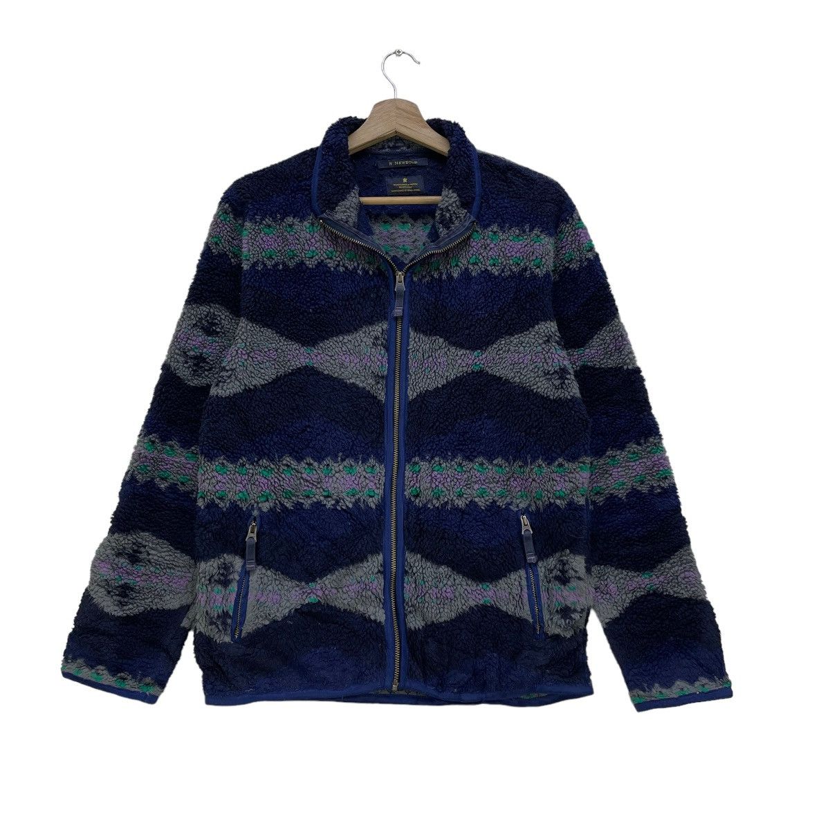 Paul Smith 💥Vintage R New Bold Aztec Flecee Jacket Size US S / EU 44-46 / 1 - 1 Thumbnail