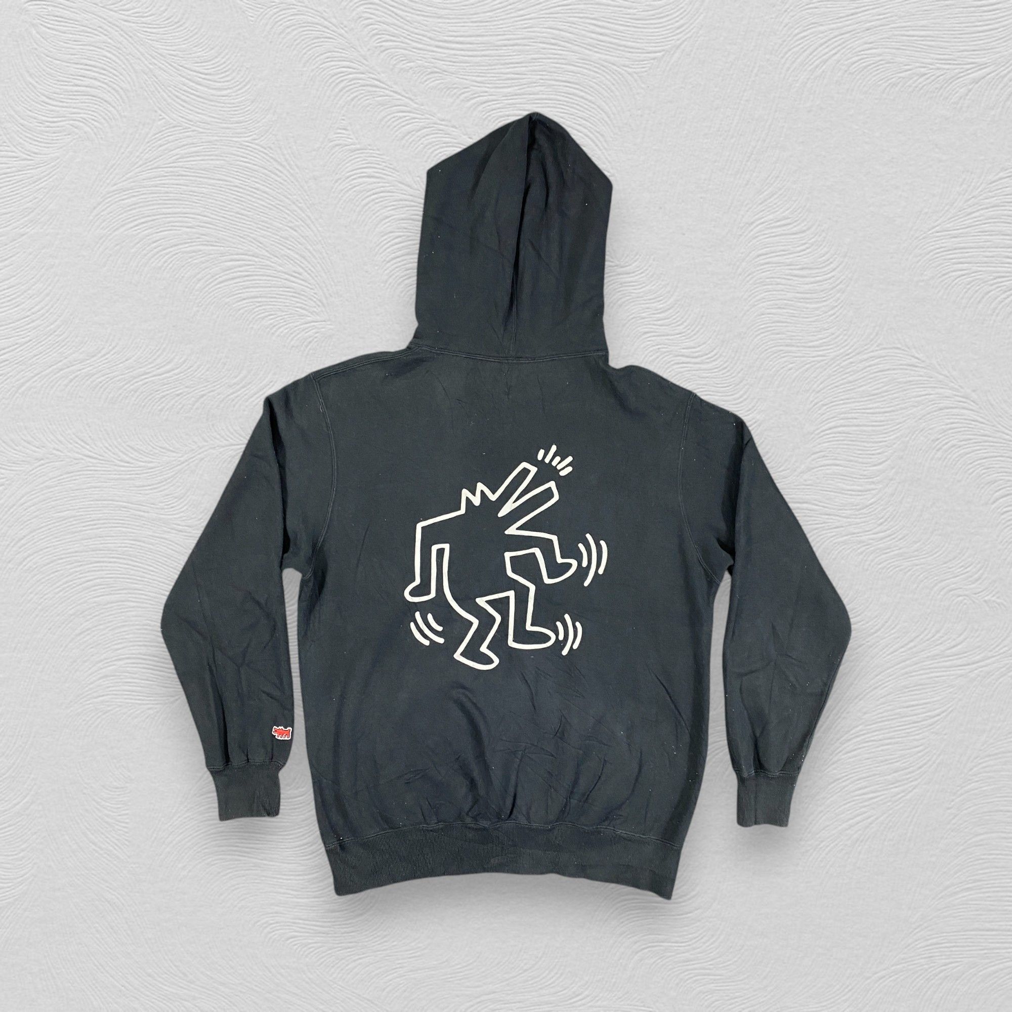 Japanese Brand Keith Haring x Uniqlo Hoodie Faded - SW0108 Size US M / EU 48-50 / 2 - 1 Thumbnail