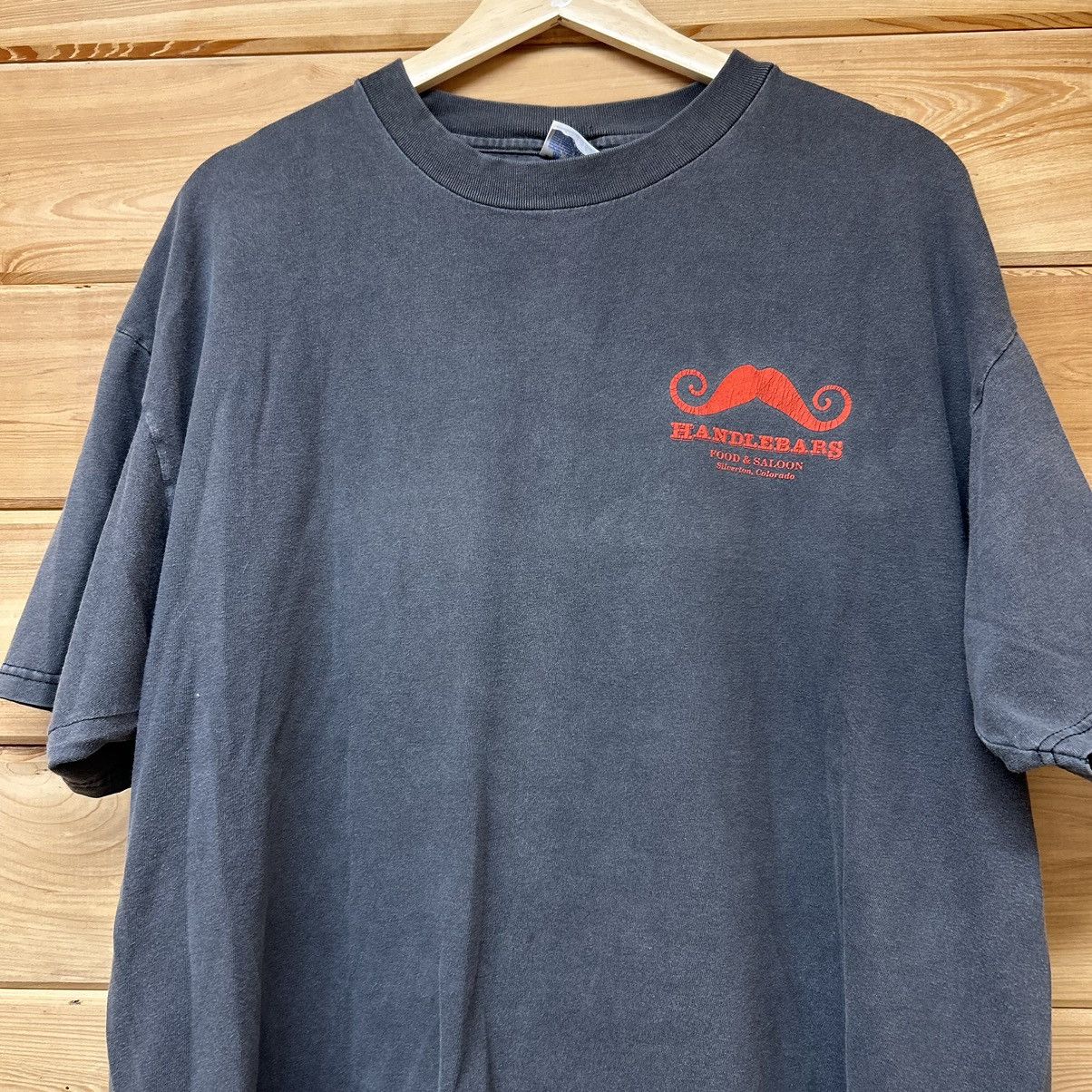 Vintage Vintage 90s Handlebars Food & Saloon Bar Mustache T Shirt Size US XL / EU 56 / 4 - 3 Thumbnail