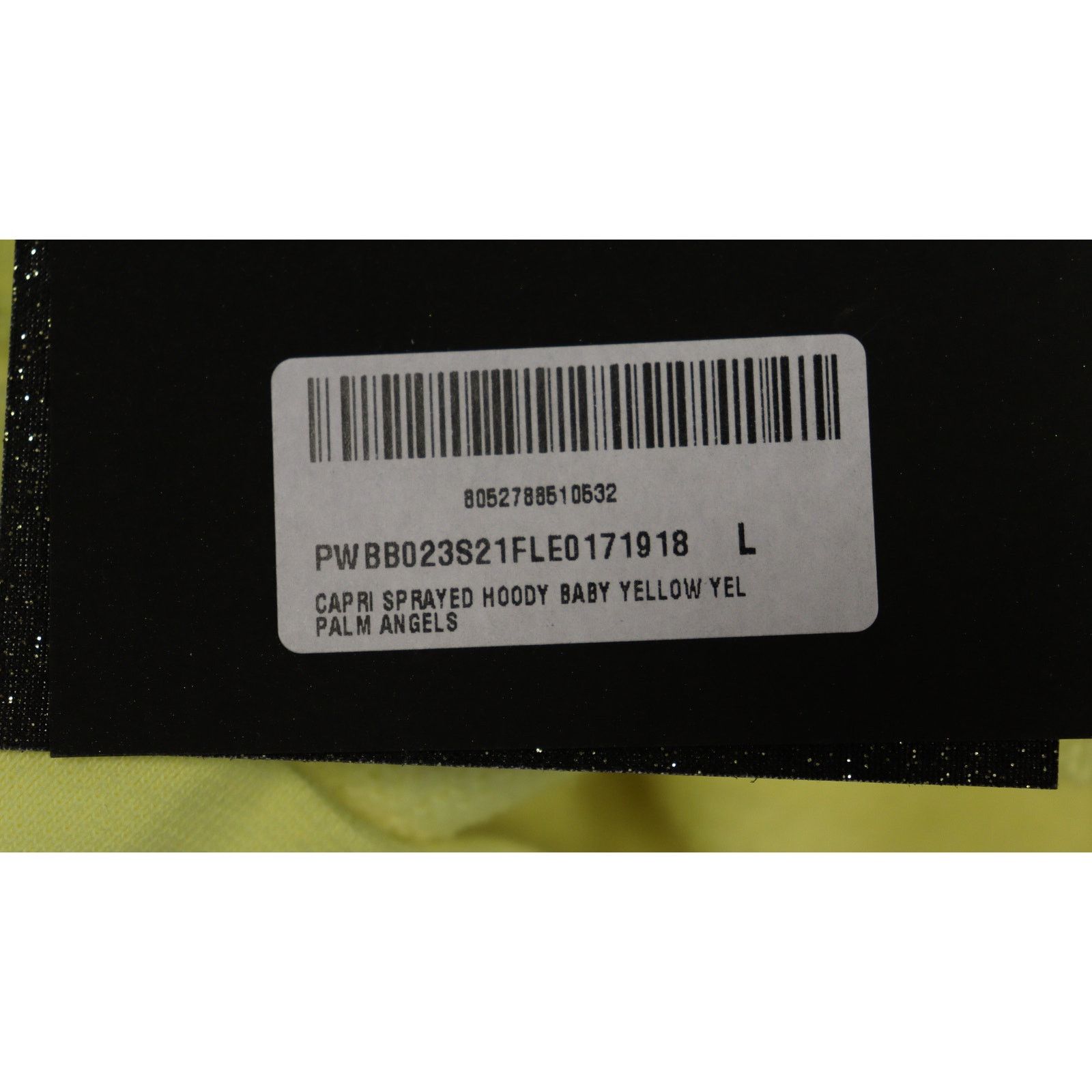 Palm Angels o1rshd1 Capri Sprayed Hoody in Baby Yellow Size US L / EU 52-54 / 3 - 3 Thumbnail