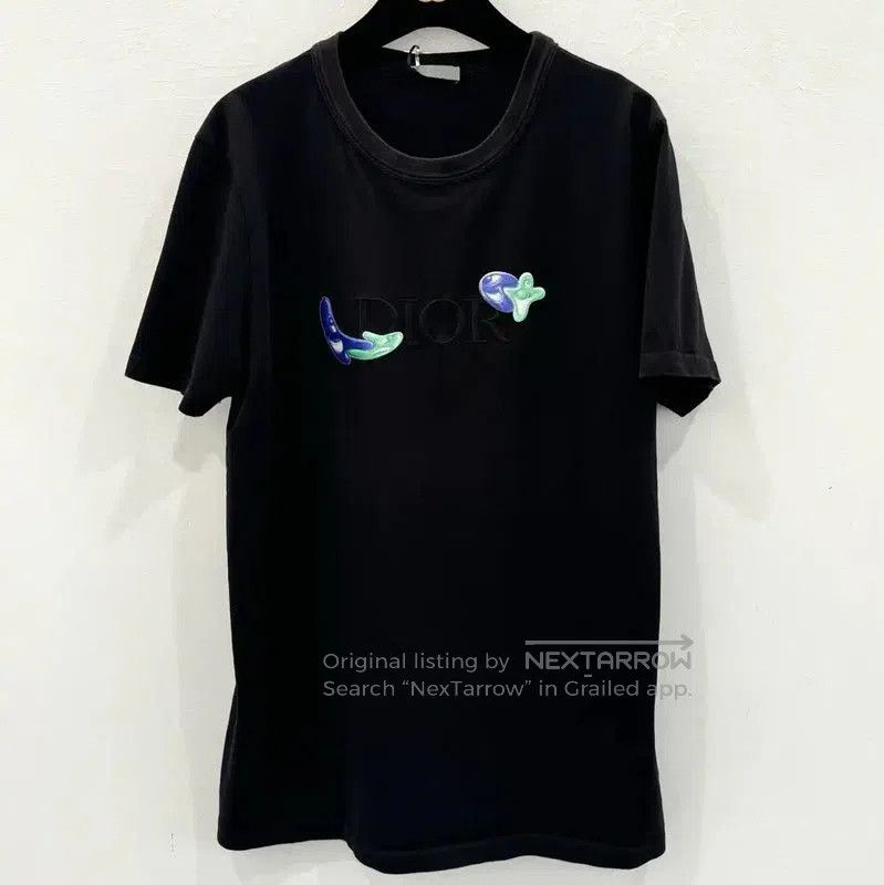 Dior Dior Black Cotton Men's T-Shirt . Size US M / EU 48-50 / 2 - 1 Thumbnail