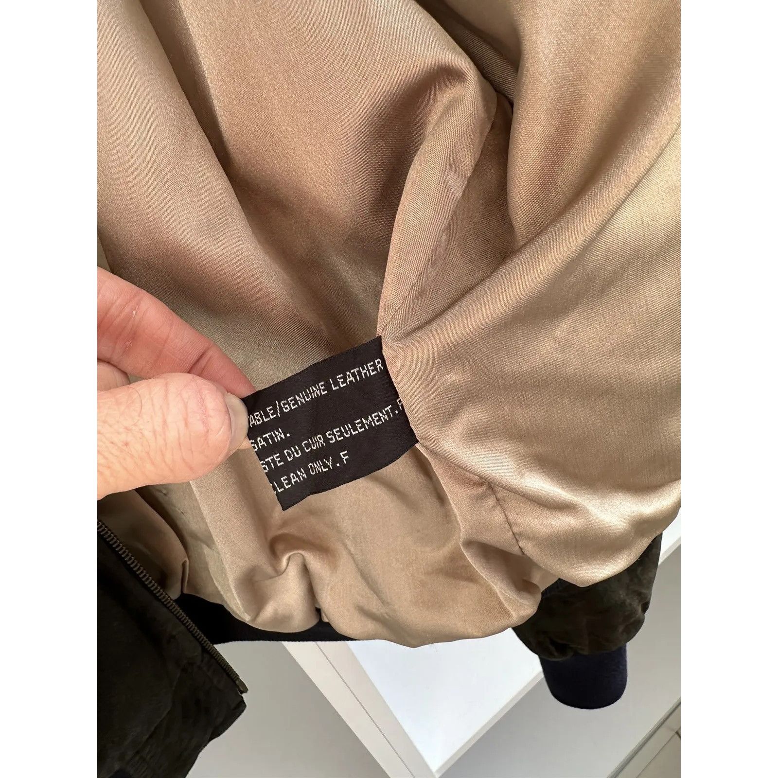 VTG Chevignon Airport Club Leather Bomber Jacket