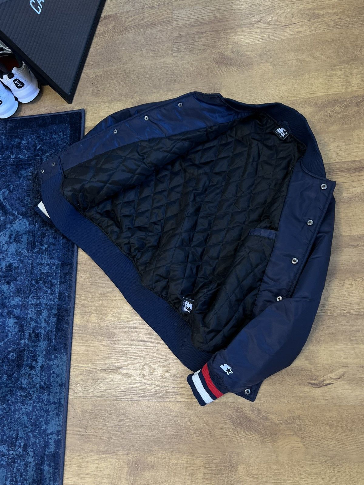 Starter Navy Starter black label Los Angeles bomber jacket ! Size US S / EU 44-46 / 1 - 6 Thumbnail