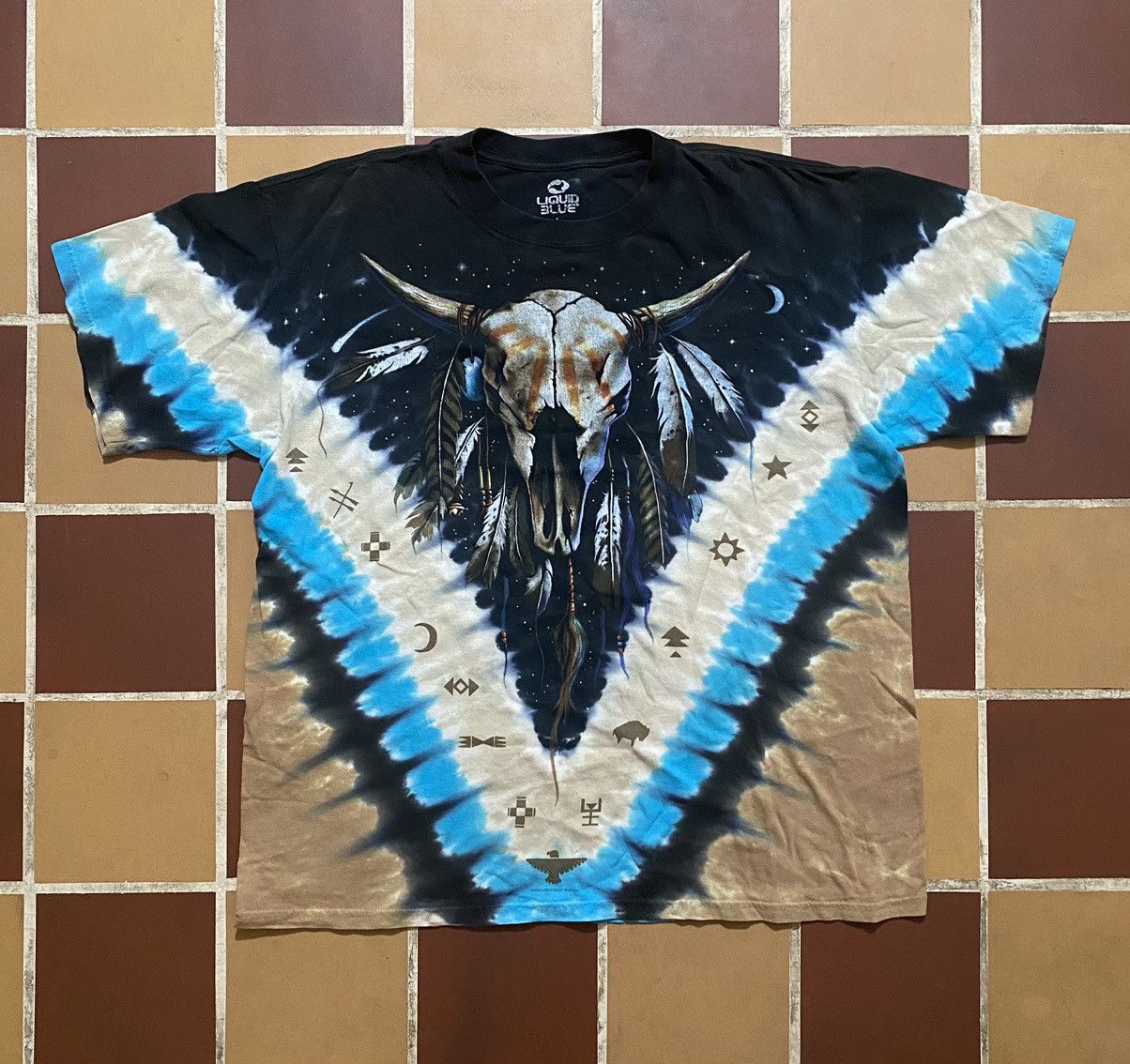 Liquid Blue × Vintage Vintage Liquid Blue Native Skull Shirt Size US L / EU 52-54 / 3 - 2 Thumbnail