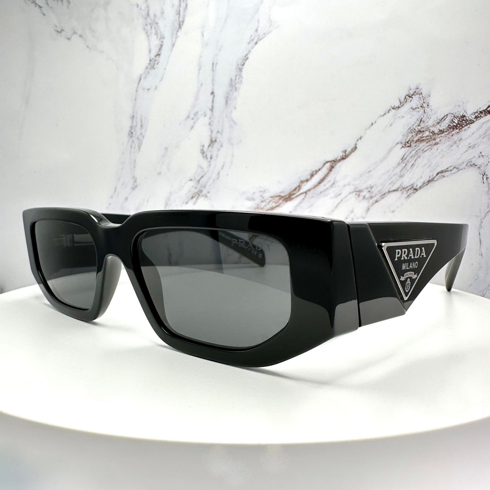 Prada NEW PRADA Sunglasses Black Square Size ONE SIZE - 3 Thumbnail