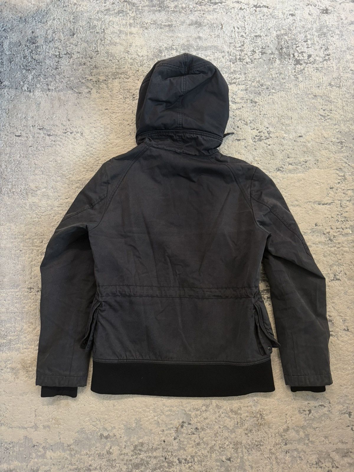 Neil Barrett Fur Hood Black Denim Jacket Size US XS / EU 42 / 0 - 7 Thumbnail