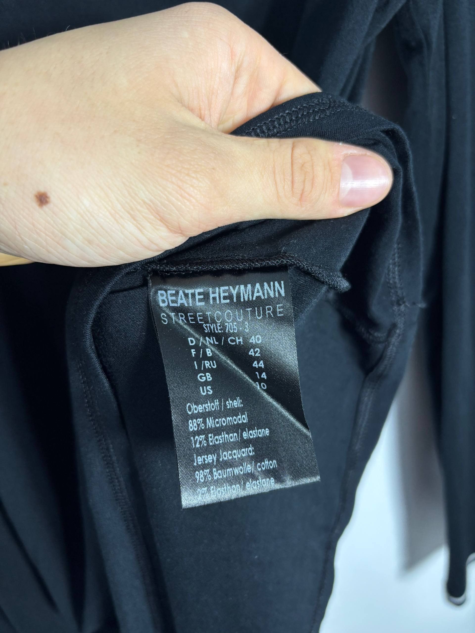 Other Beate Heymann Asymmetric Zip Cowl Neck Longsleeve 40 Size L / US 10 / IT 46 - 10 Thumbnail