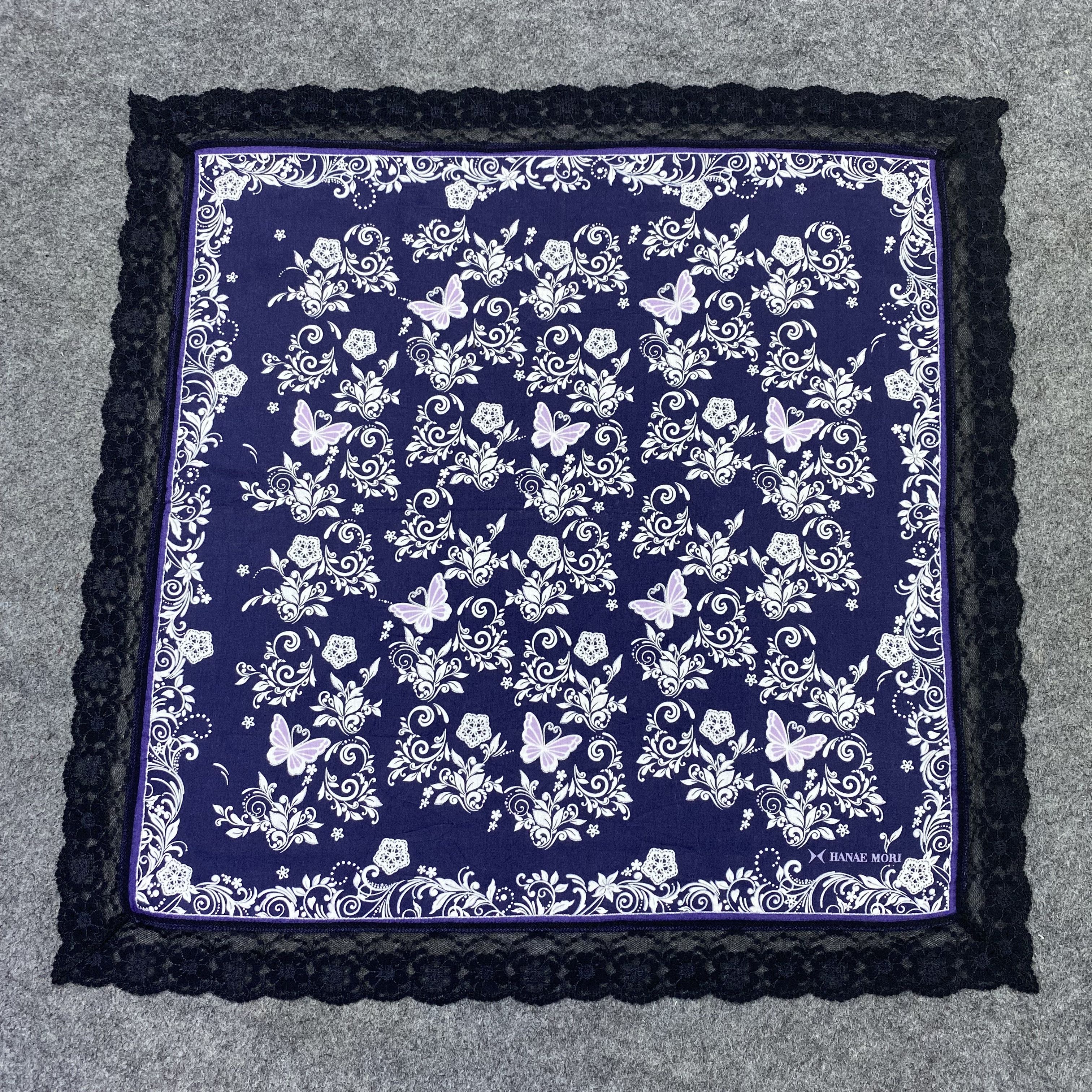 Hanae Mori Hanae Mori Handkerchief Neckerchief Bandana-B1984 Size ONE SIZE - 3 Thumbnail