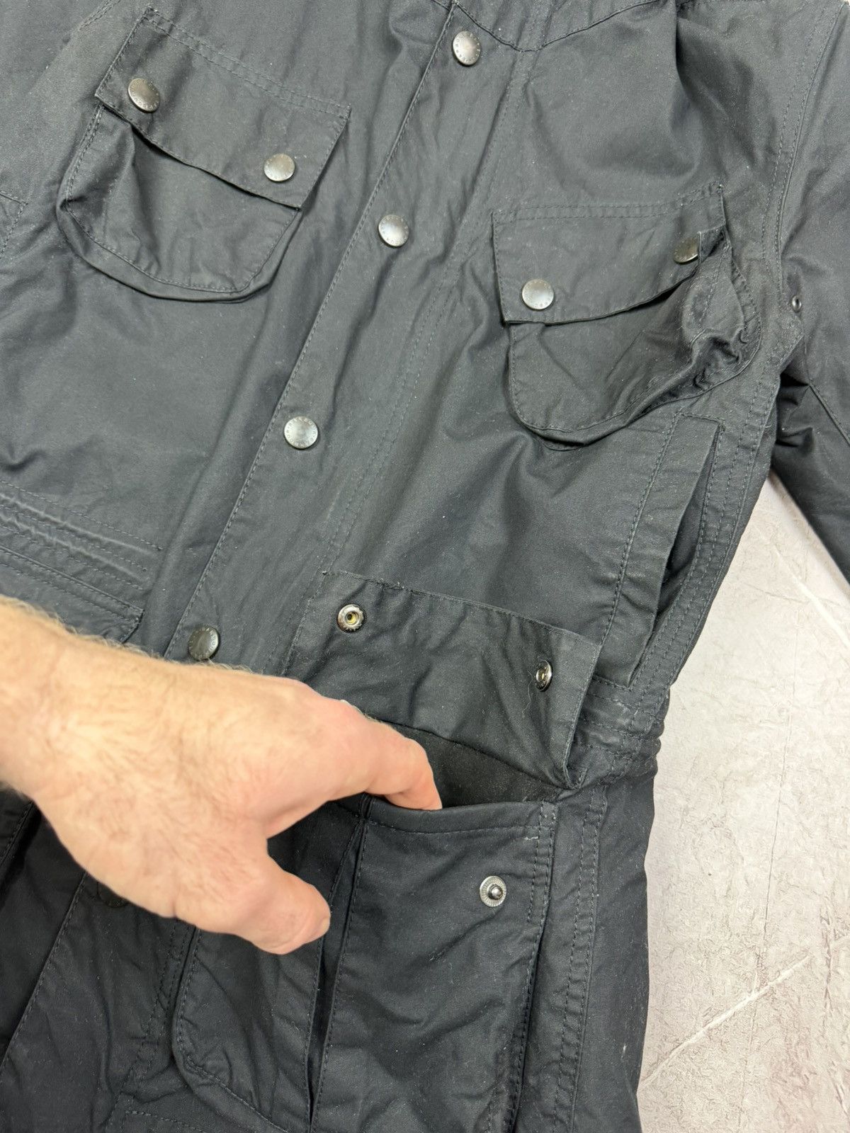 Barbour Barbour Retail Fog Parka Black Waxed Cotton Small Size US S / EU 44-46 / 1 - 13 Thumbnail