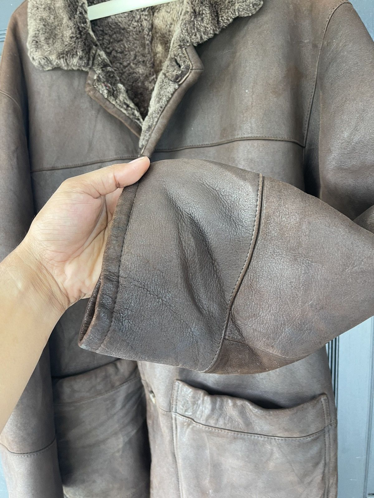 Saint Laurent Paris Yves Saint Laurent Sheepskin Sherling jacket Size US M / EU 48-50 / 2 - 9 Thumbnail