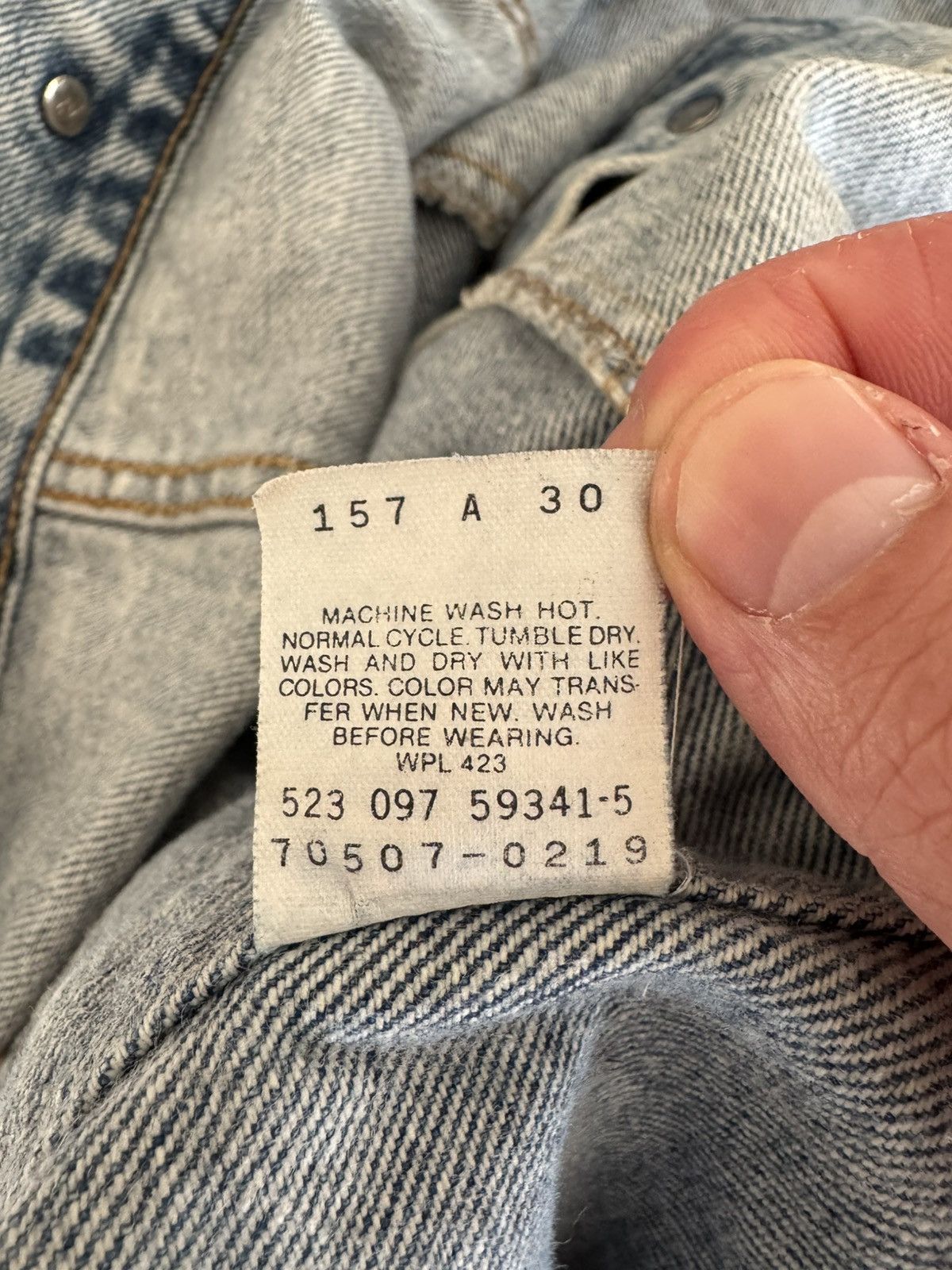 Levi's Levi’s 1980s Denim Trucker Jacket Size US L / EU 52-54 / 3 - 5 Thumbnail