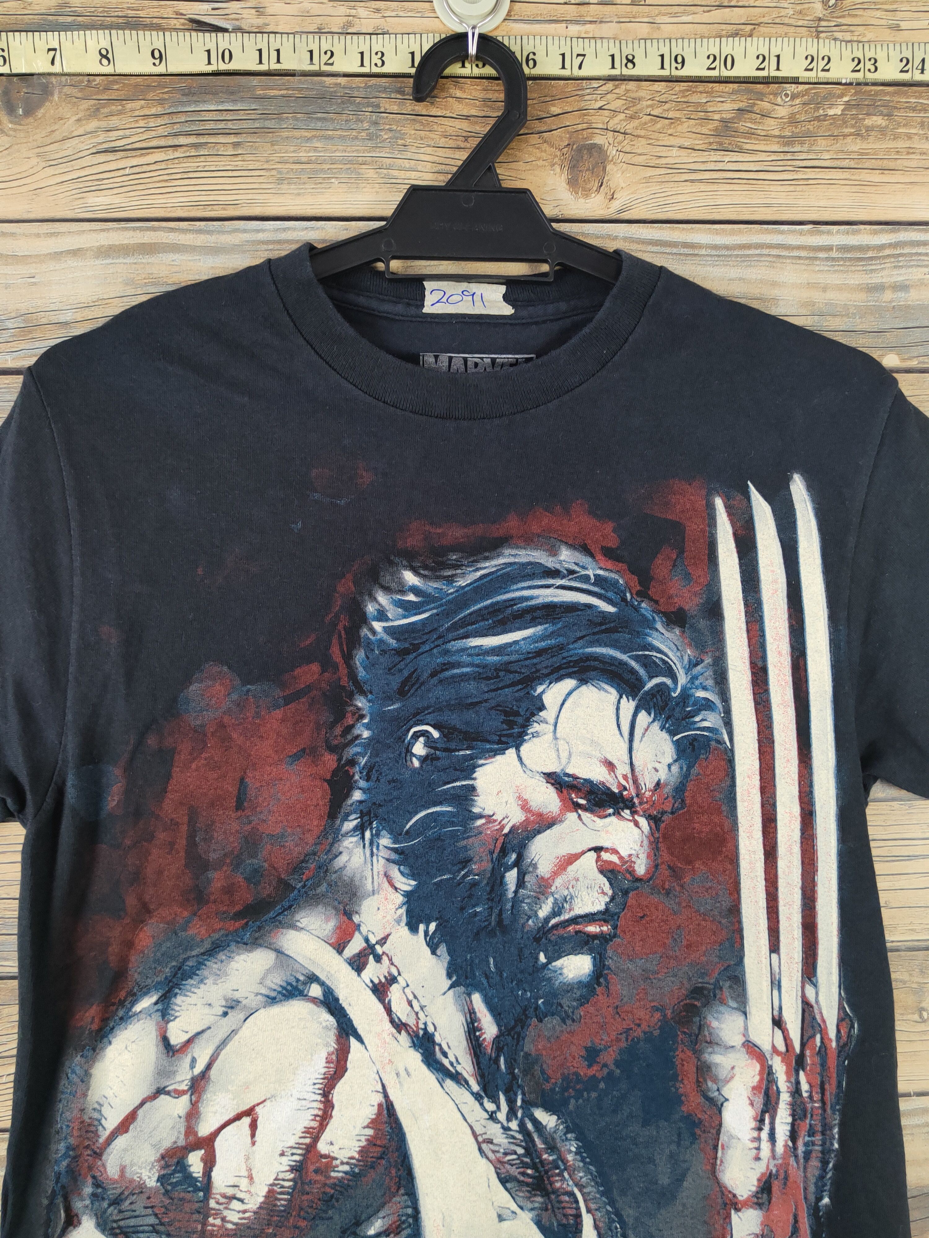 Marvel Comics DL Marvel Black Wolverine Short Sleeve T-shirt #2091 Size US S / EU 44-46 / 1 - 2 Thumbnail