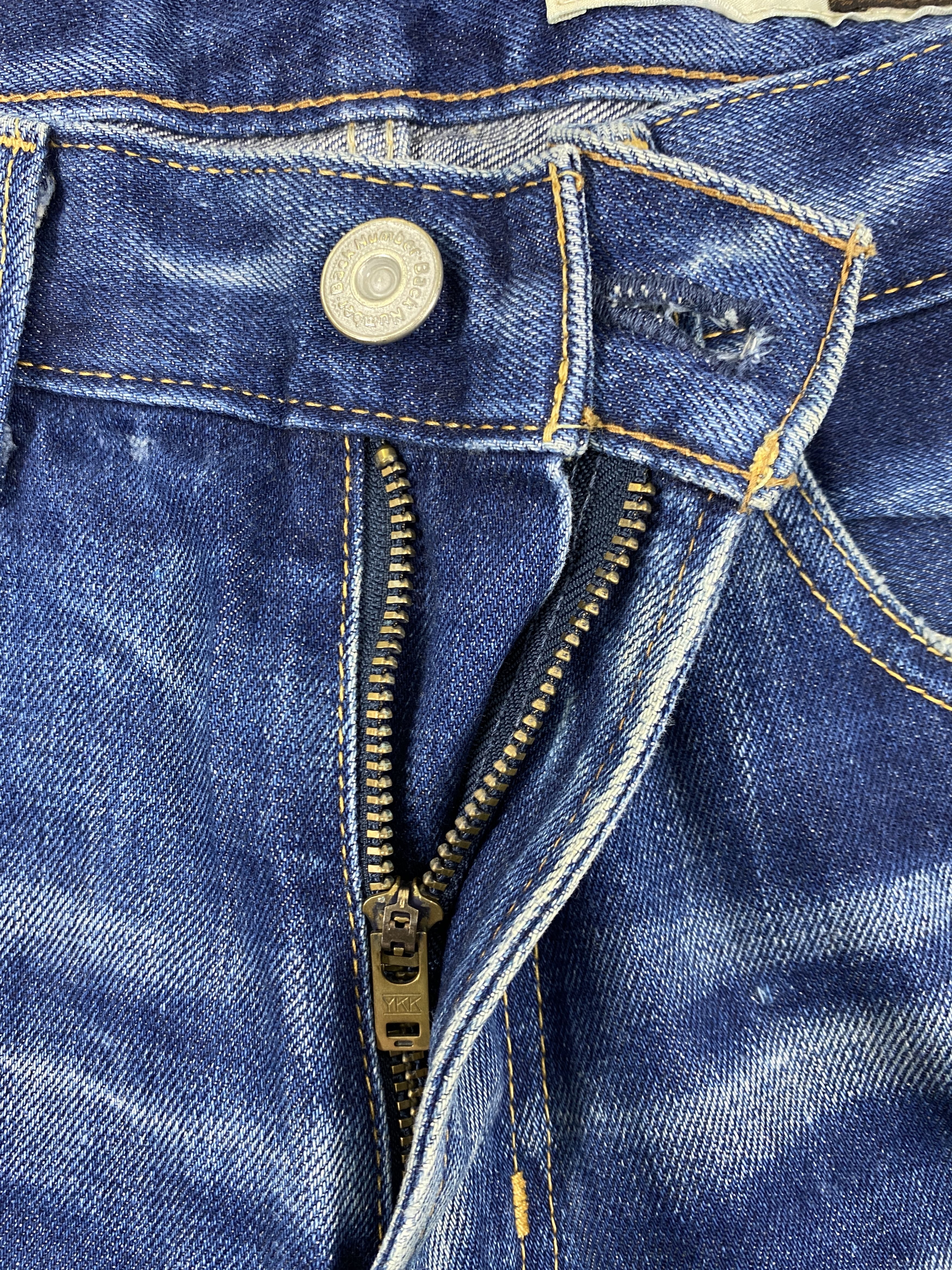 If Six Was Nine Distressed Blue Back Number Jeans 33x29 Denim- JN3621 Size US 33 - 6 Thumbnail