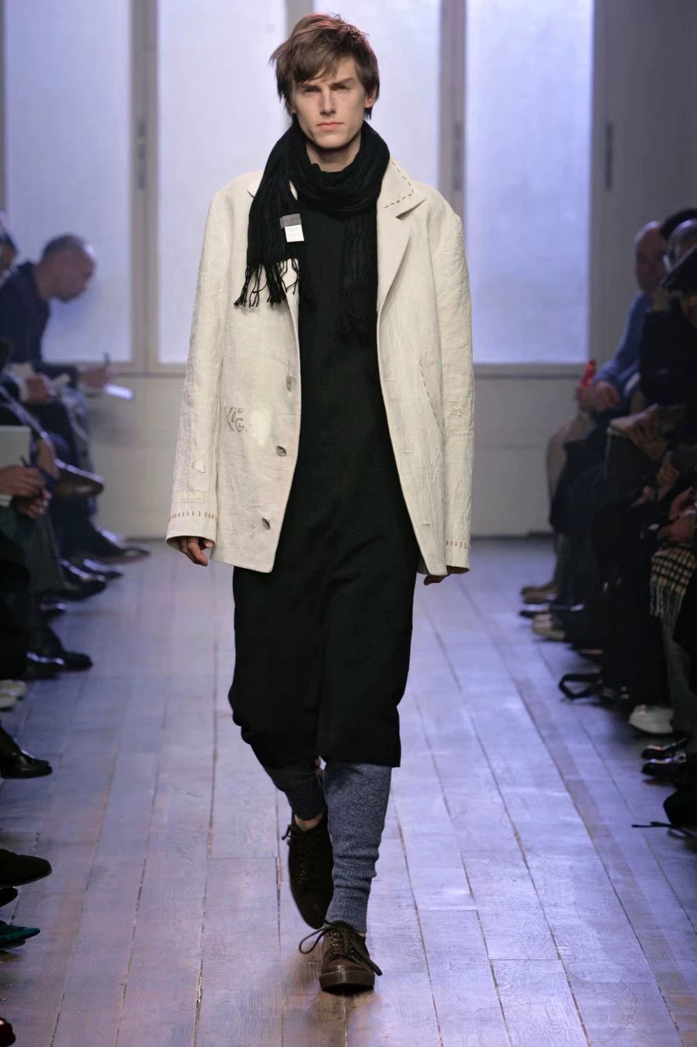 Yohji Yamamoto Yohji Yamamoto 05AW Silver Button Handstitched Jacket 3 Size US L / EU 52-54 / 3 - 2 Thumbnail