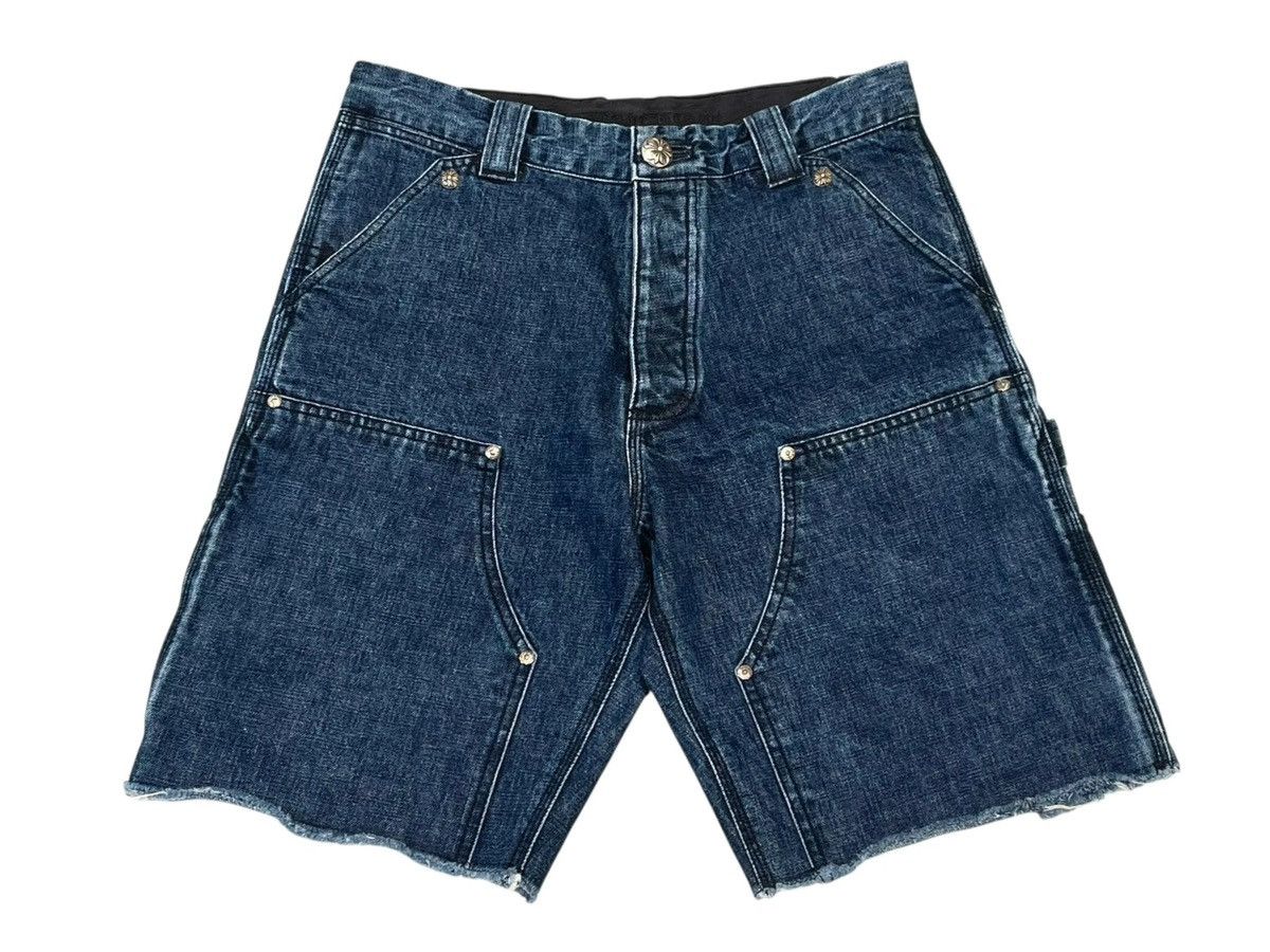Chrome Hearts 31inch Chrome Hearts Denim Carpenter Shorts Size US 31 - 1 Thumbnail