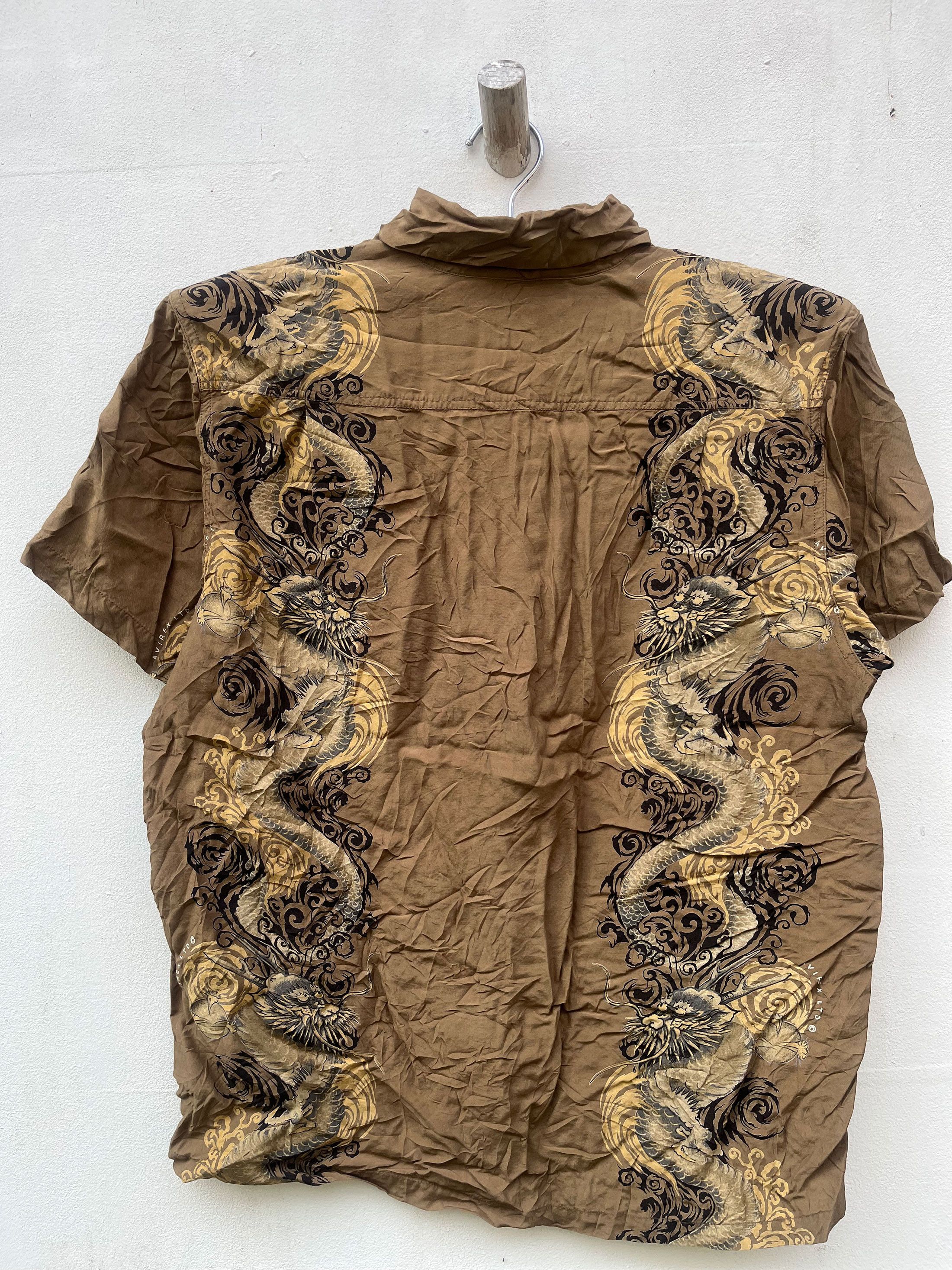 Avirex Avirex Dragon Printed Hawaiian Aloha Hawaii Military Size US M / EU 48-50 / 2 - 4 Thumbnail