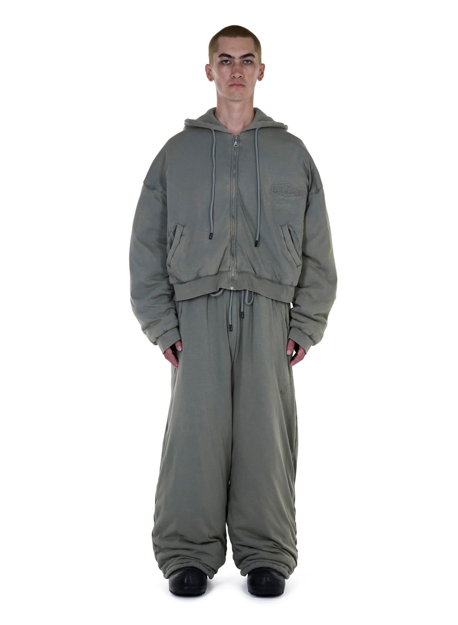 LUU DAN Luu Dan Wadded Bontans - Vetiver (C9 SS2026) Size US 32 / EU 48 - 4 Thumbnail