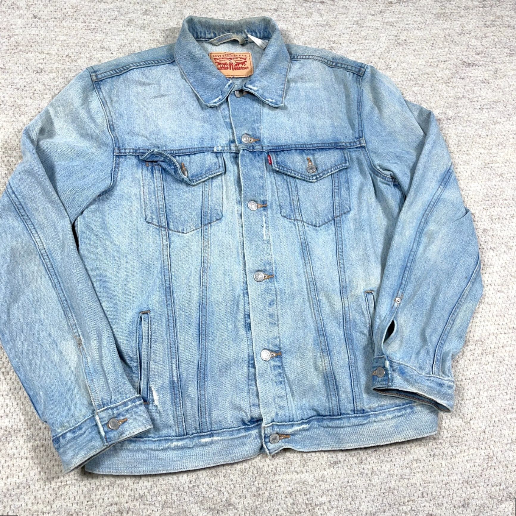 Levi's Levi's Trucker Jacket Denim Jacket Men XL Blue Med Wash Vintage No (Adjust as Needed) Size US 36 / EU 52 - 2 Thumbnail