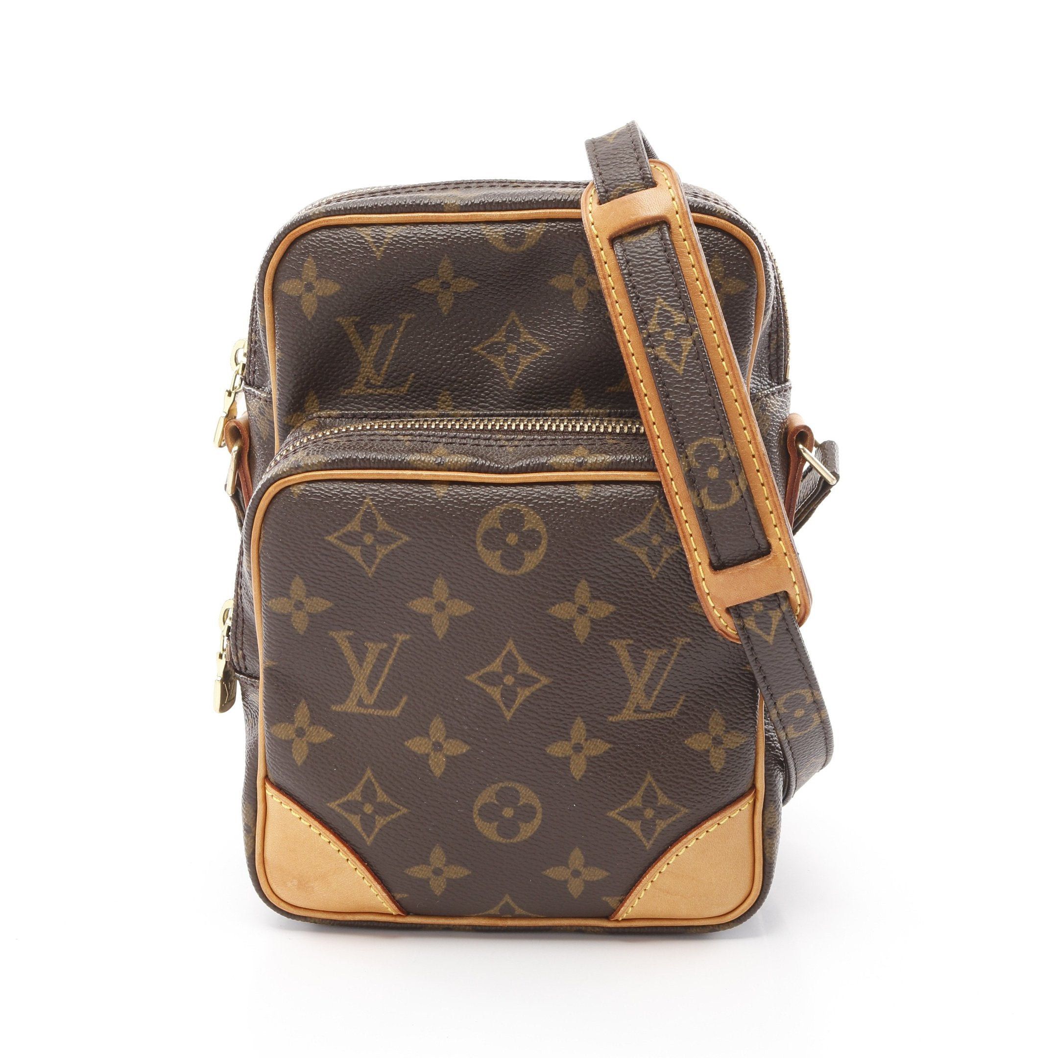 Louis Vuitton Louis Vuitton Amazon Monogram Shoulder Bag Leather Brown Size ONE SIZE - 1 Thumbnail